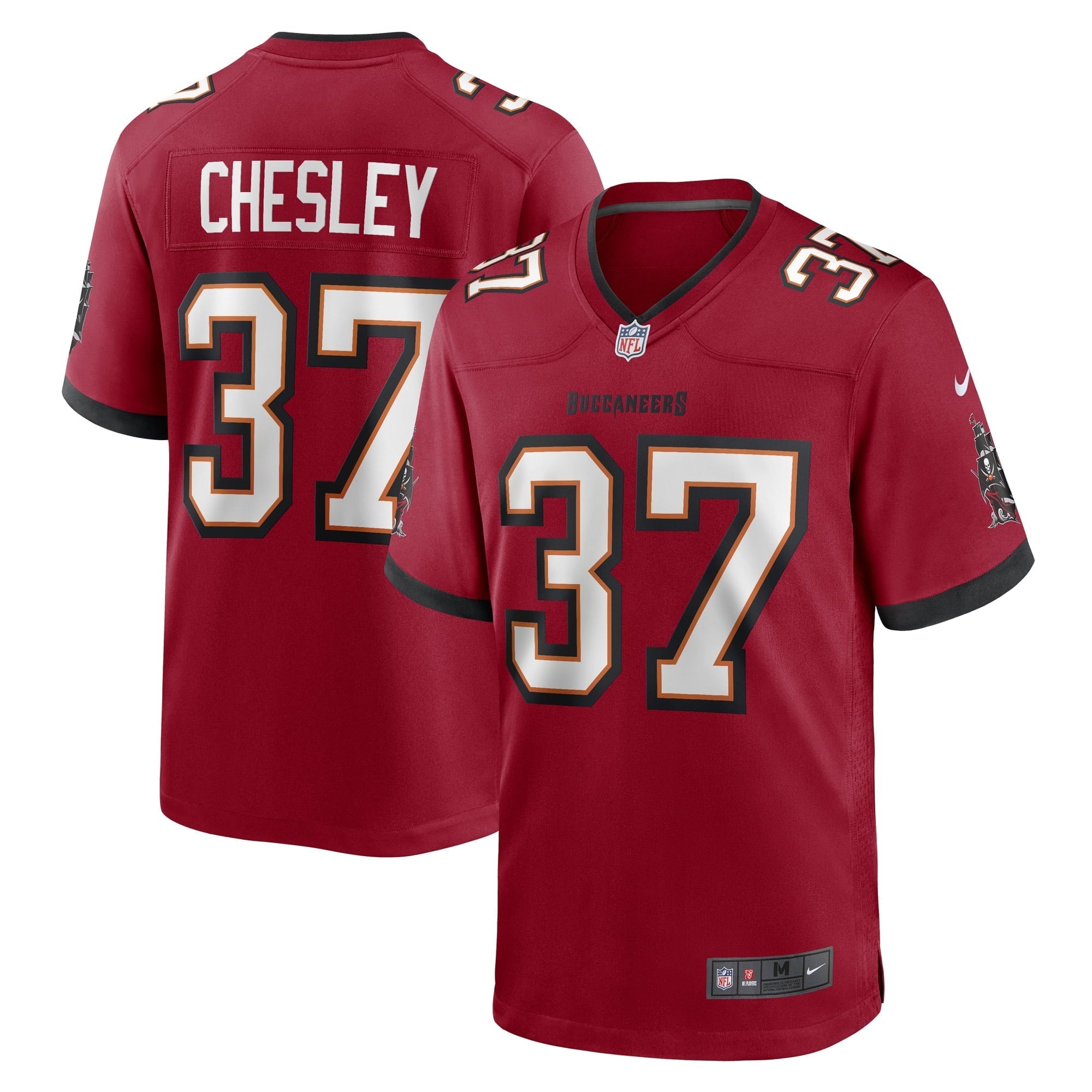 Men's Nike Anthony Chesley Red Tampa Bay Buccaneers Game Player Jersey - vstockx