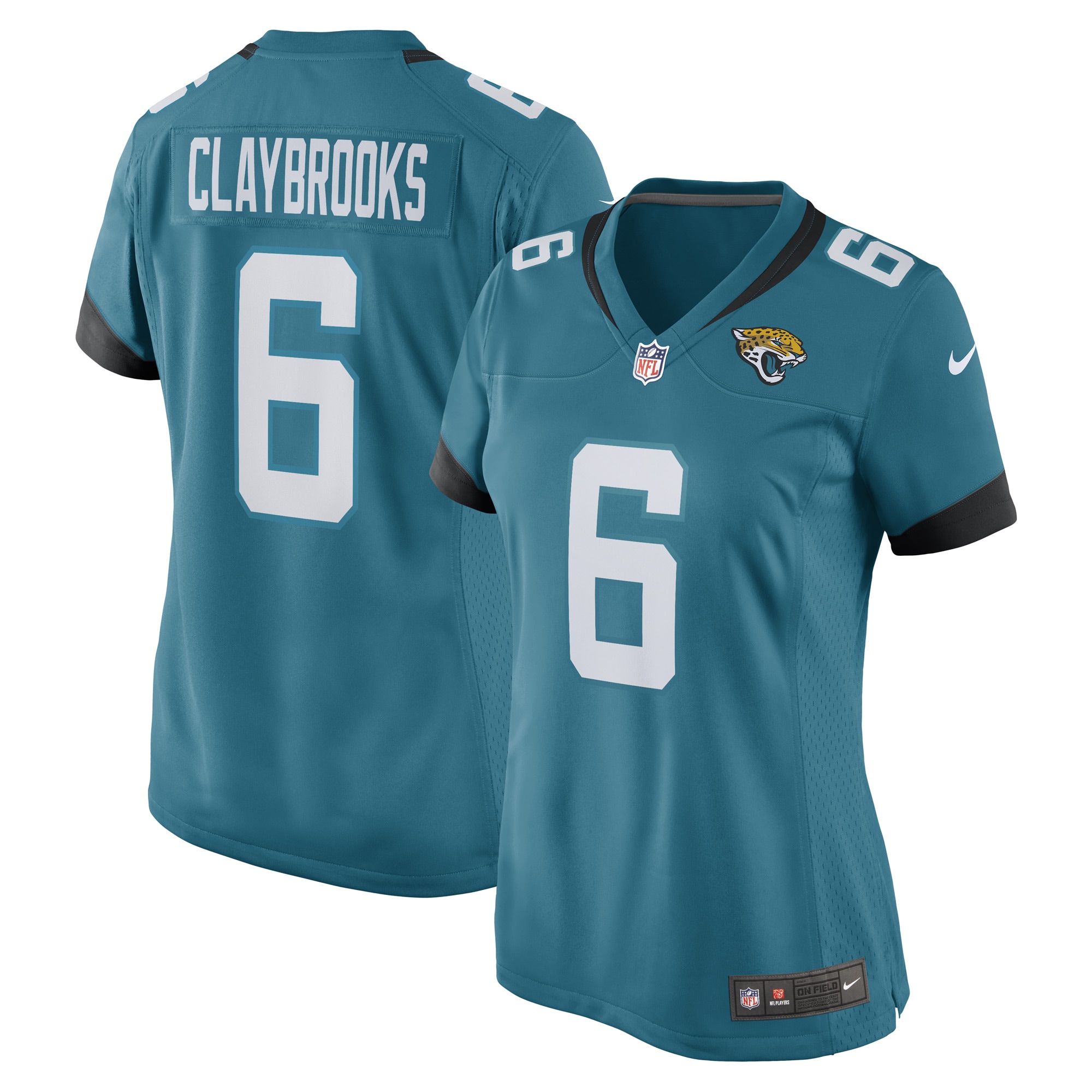 Chris Claybrooks Jacksonville Jaguars Nike Women's Game Player Jersey - Teal - vstockx