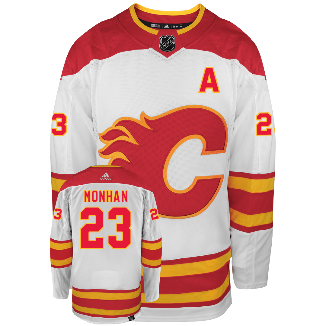 Sean Monahan Calgary Flames Adidas Primegreen Authentic NHL Hockey Jersey - vstockx