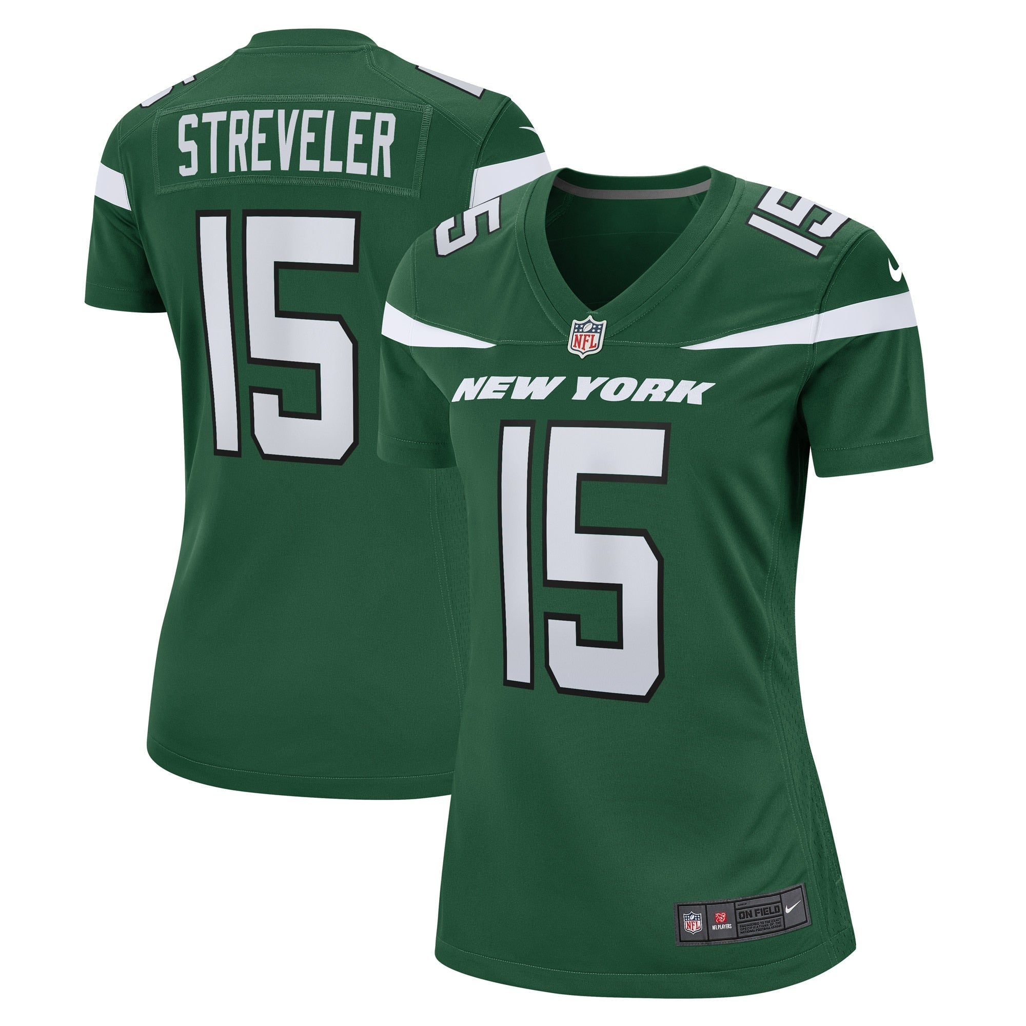 Women's Nike Chris Streveler Gotham Green New York Jets Game Player Jersey - vstockx