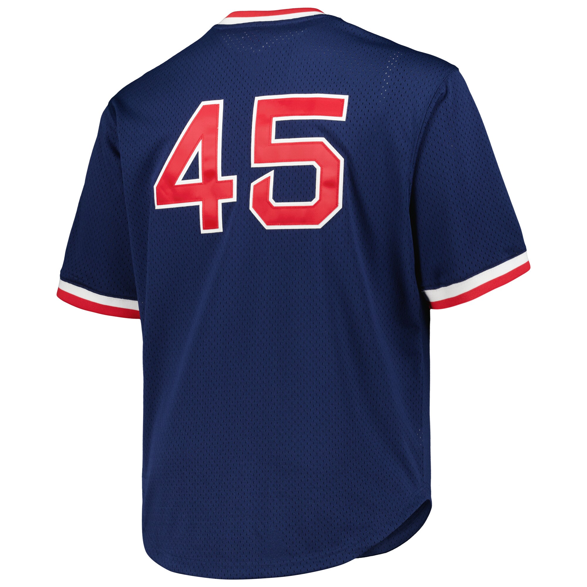 Pedro Martinez Boston Red Sox Mitchell & Ness 1999 Cooperstown Collection Mesh Pullover Jersey - Navy - vstockx
