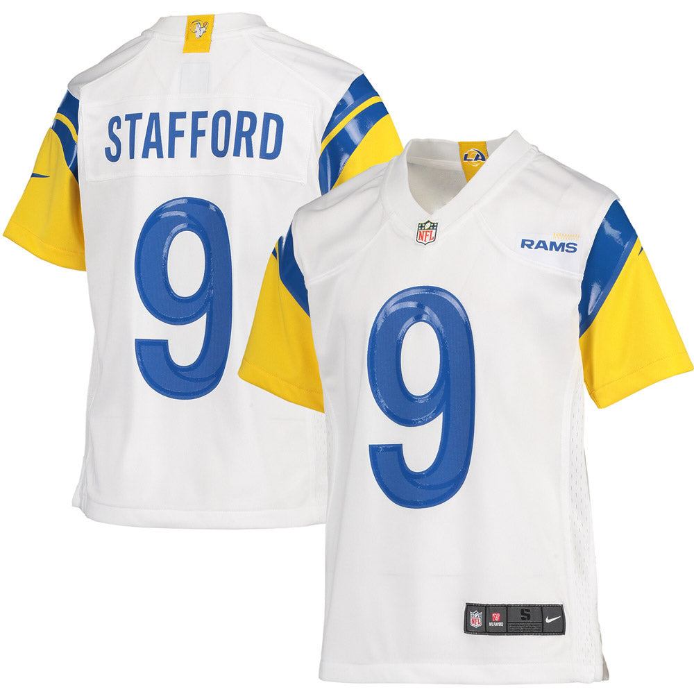 Youth Los Angeles Rams Matthew Stafford Game Jersey White - vstockx