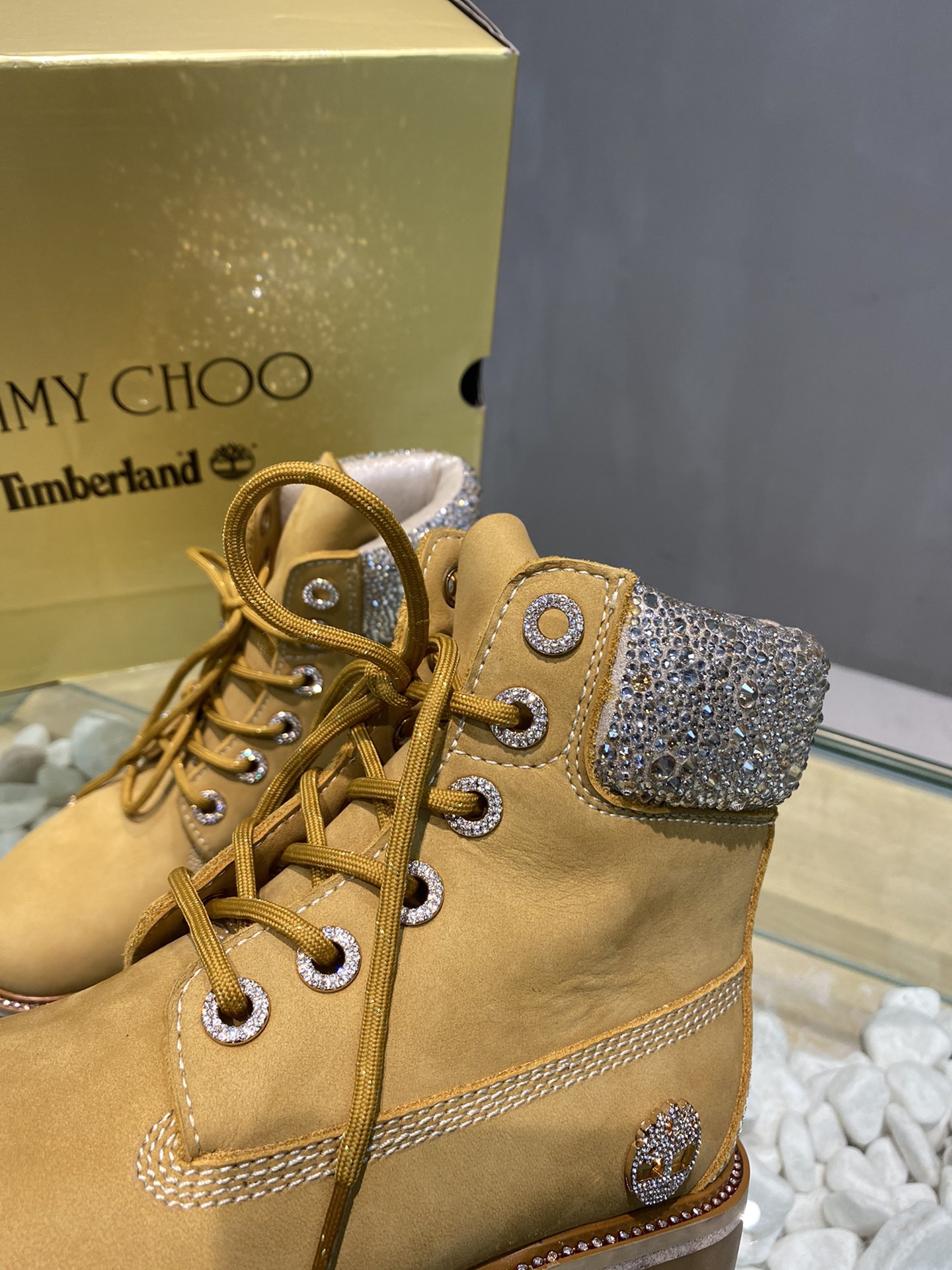 Timberland JIMMY CHOO Martin Boots - vstockx