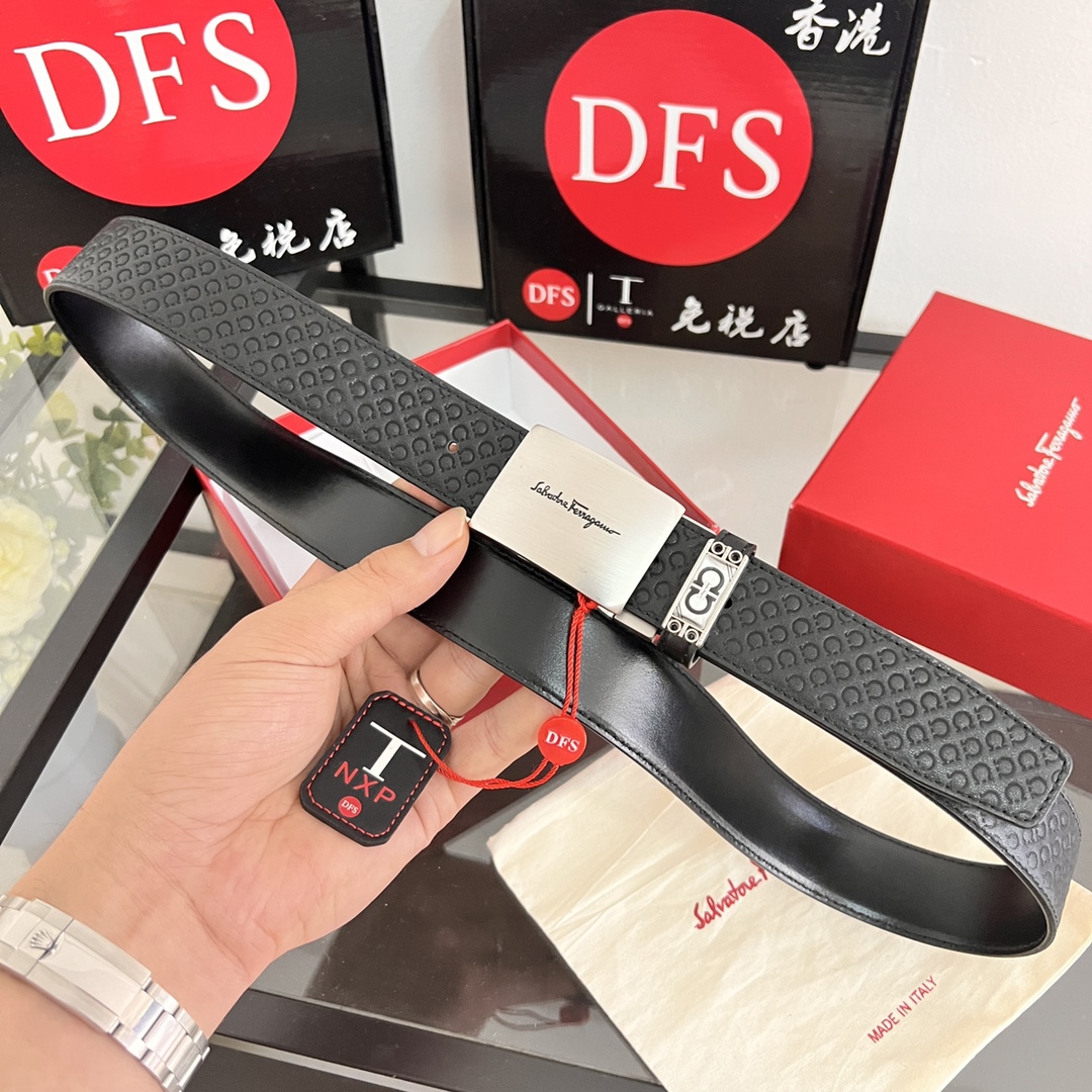 Streetwear Belt Ferragamo 320142 size:3.5cm - vstockx