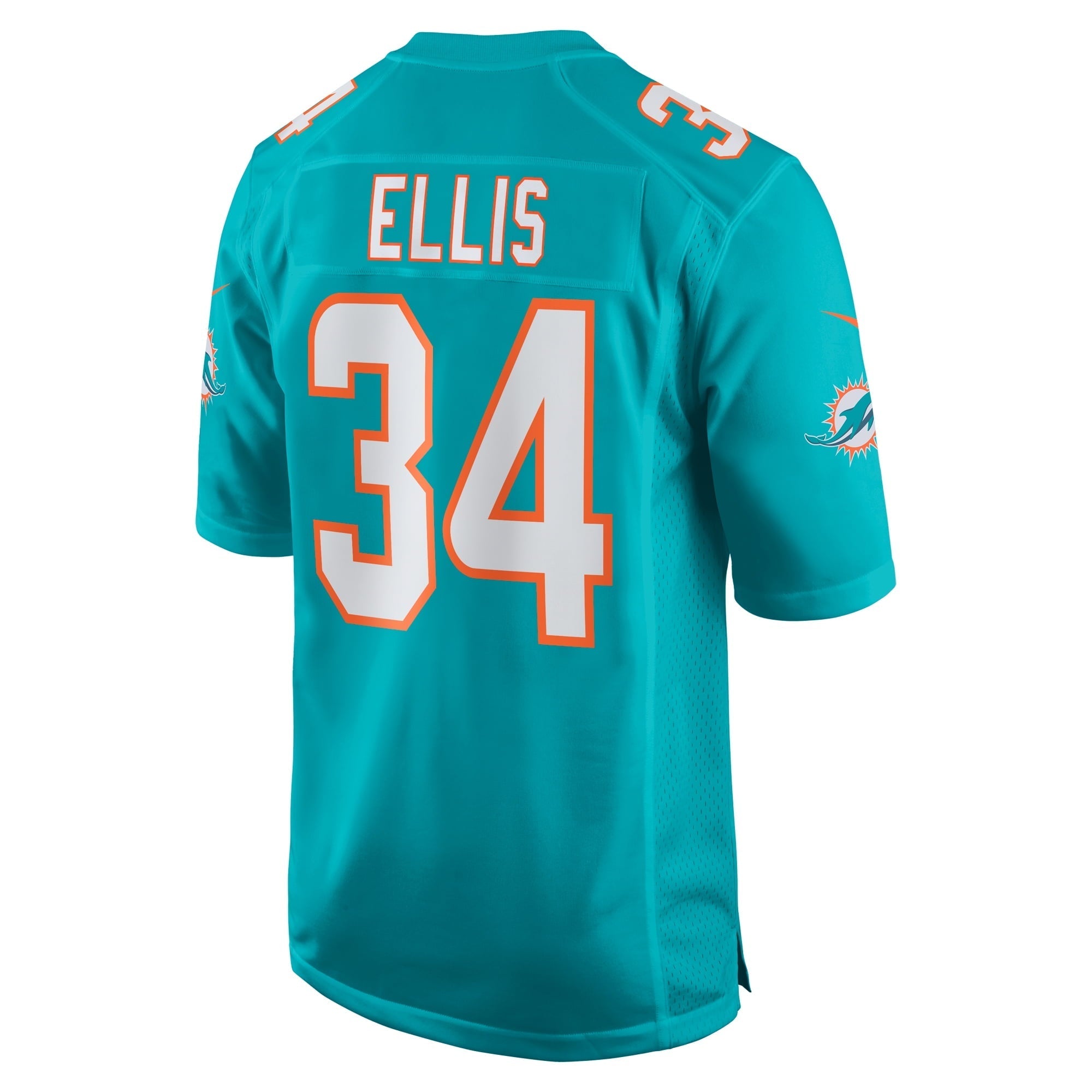 Men's Nike Tino Ellis Aqua Miami Dolphins Home Game Player Jersey - vstockx