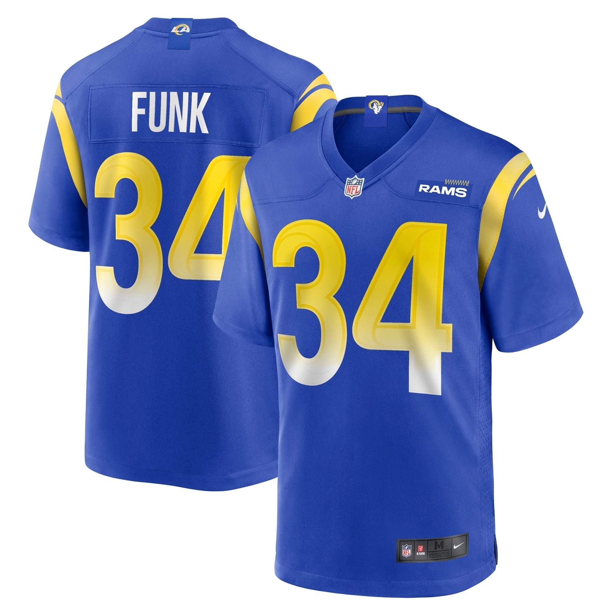 Men's Nike Jake Funk Royal Los Angeles Rams Game Player Jersey - vstockx
