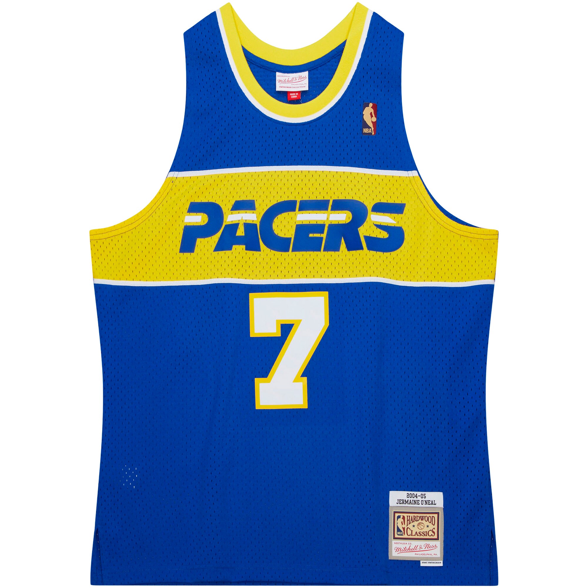 Jermaine O'Neal Indiana Pacers Mitchell & Ness Hardwood Classics Swingman Jersey - Royal - vstockx