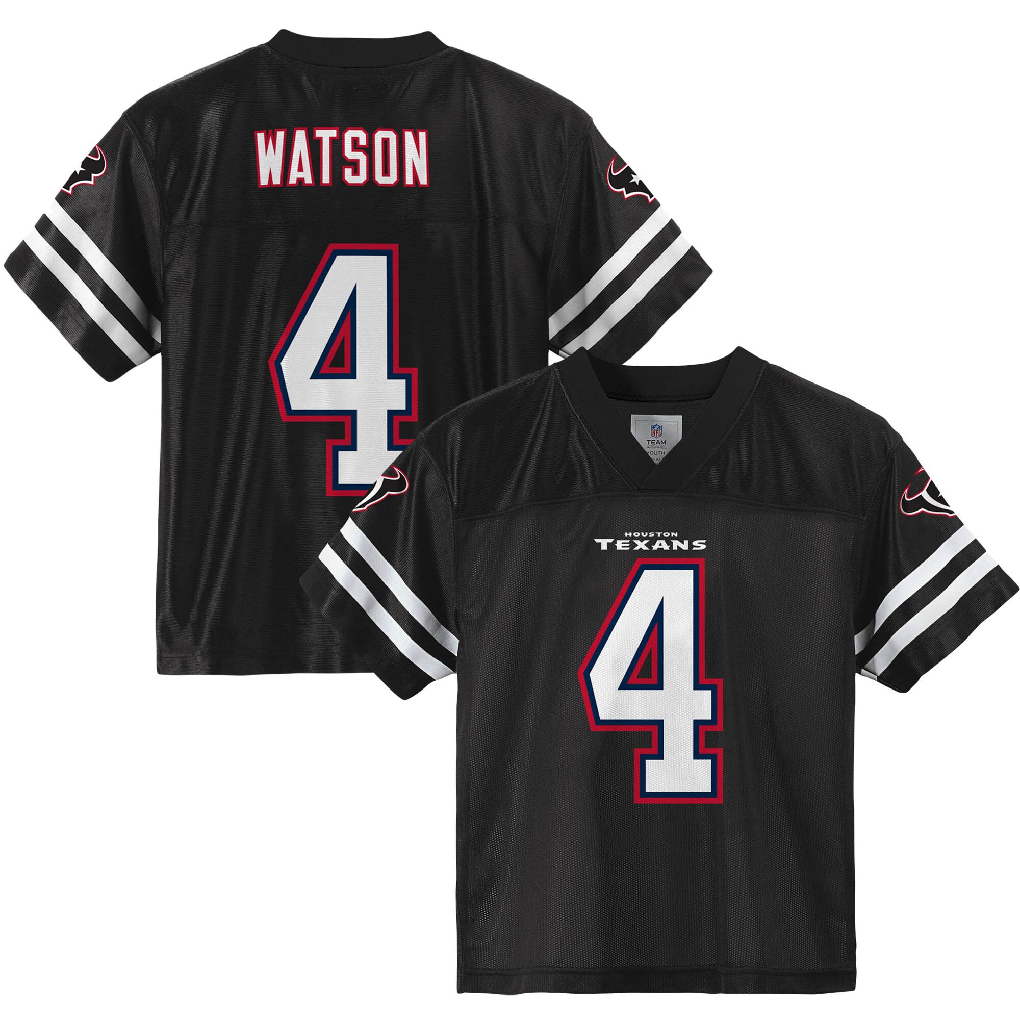 Youth Deshaun Watson Black Houston Texans Player Jersey - vstockx