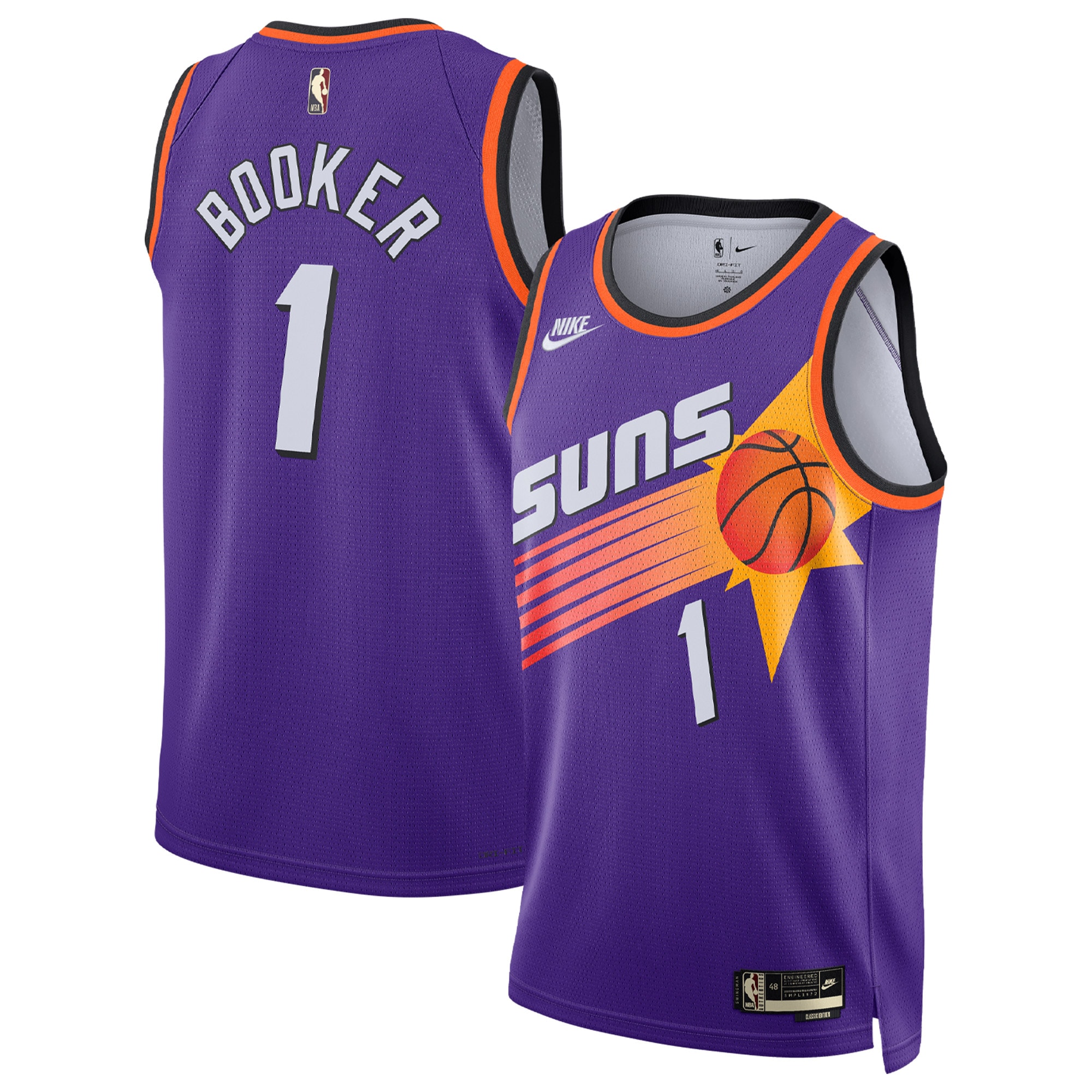 Devin Booker Phoenix Suns Nike Swingman Jersey - Classic Edition - Purple - vstockx