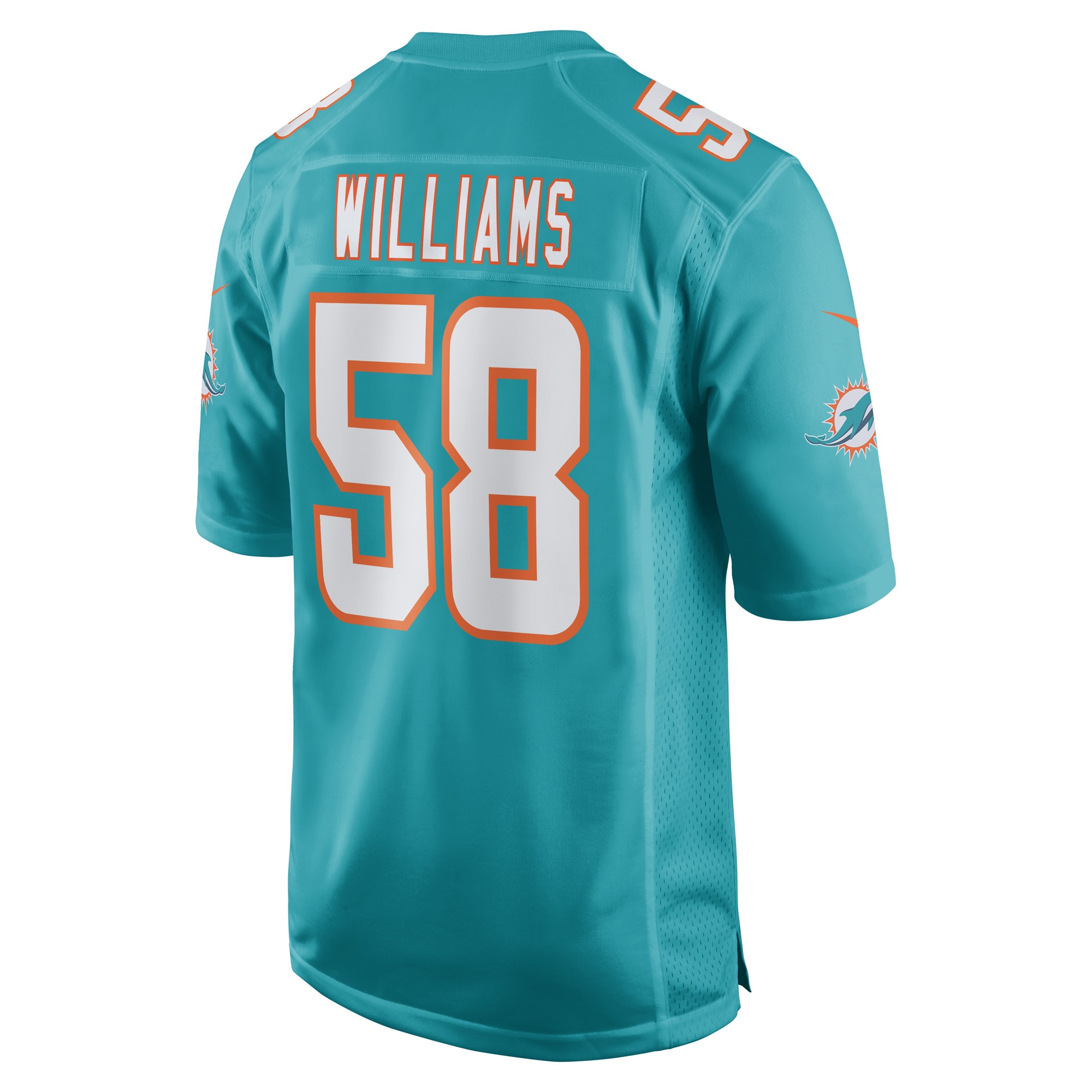 Connor Williams Miami Dolphins Nike Game Player Jersey - Aqua - vstockx