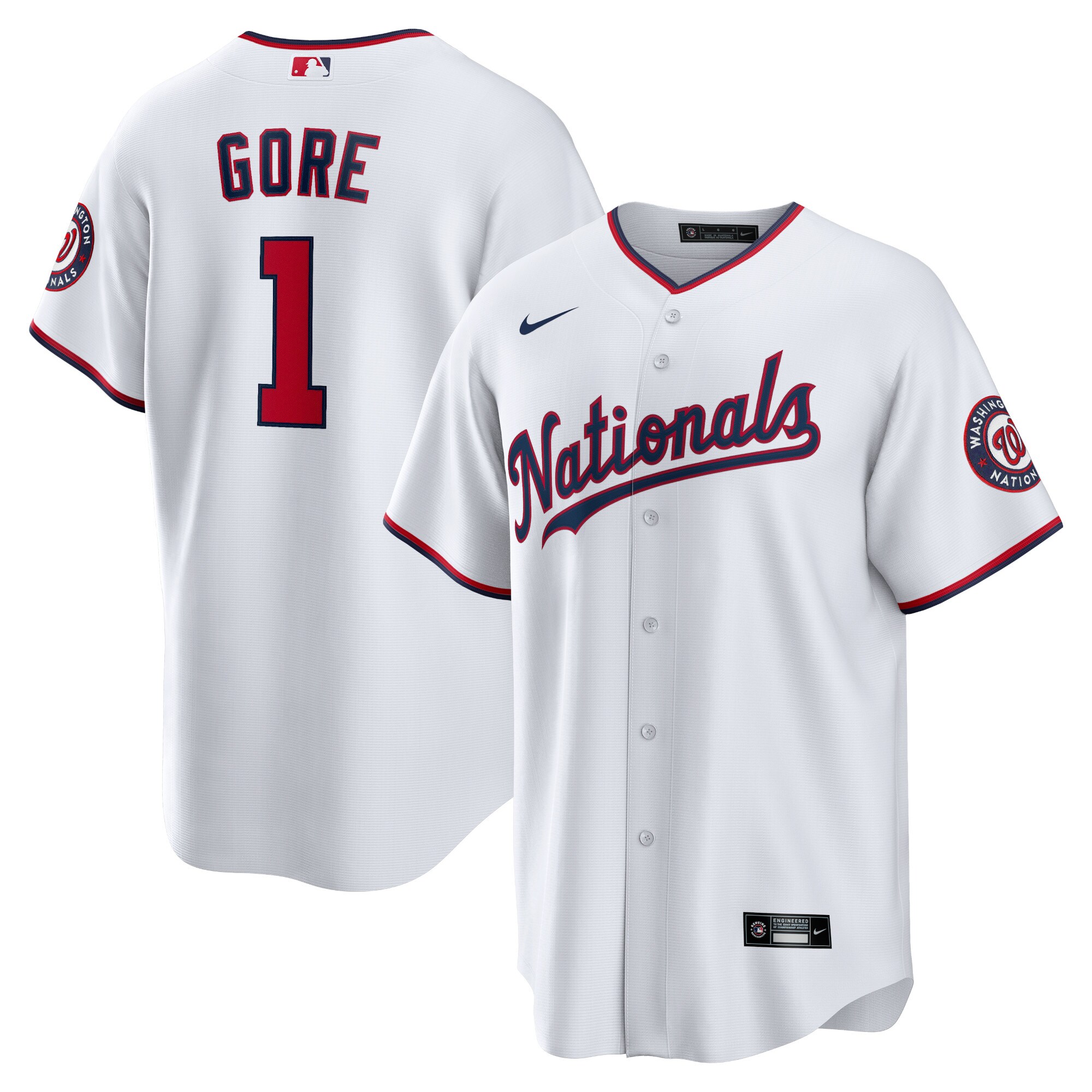 MacKenzie Gore Washington Nationals Nike Home Replica Jersey - White - vstockx