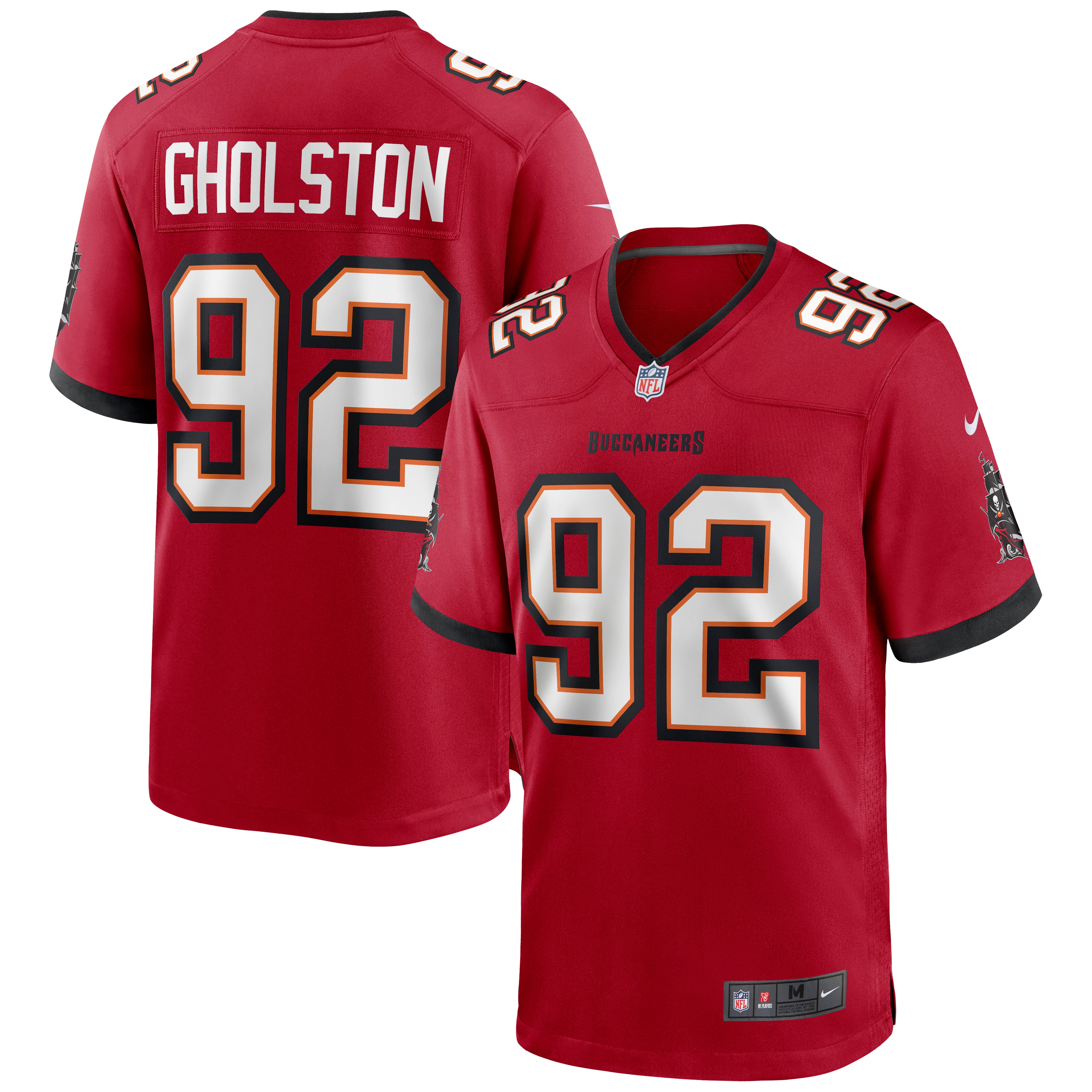 William Gholston Tampa Bay Buccaneers Nike Game Jersey - Red - vstockx