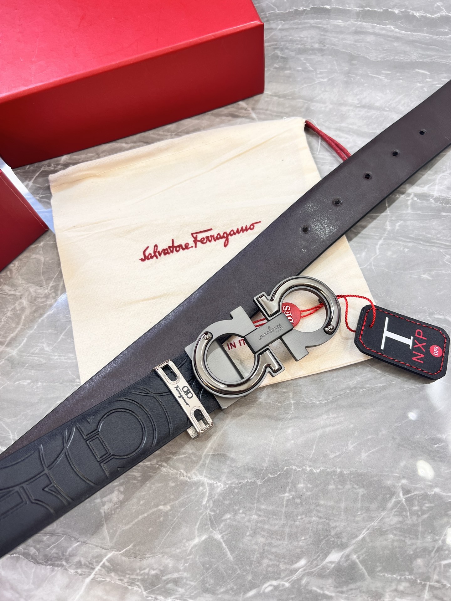 Streetwear Belt Ferragamo 319959 size:3.5cm - vstockx