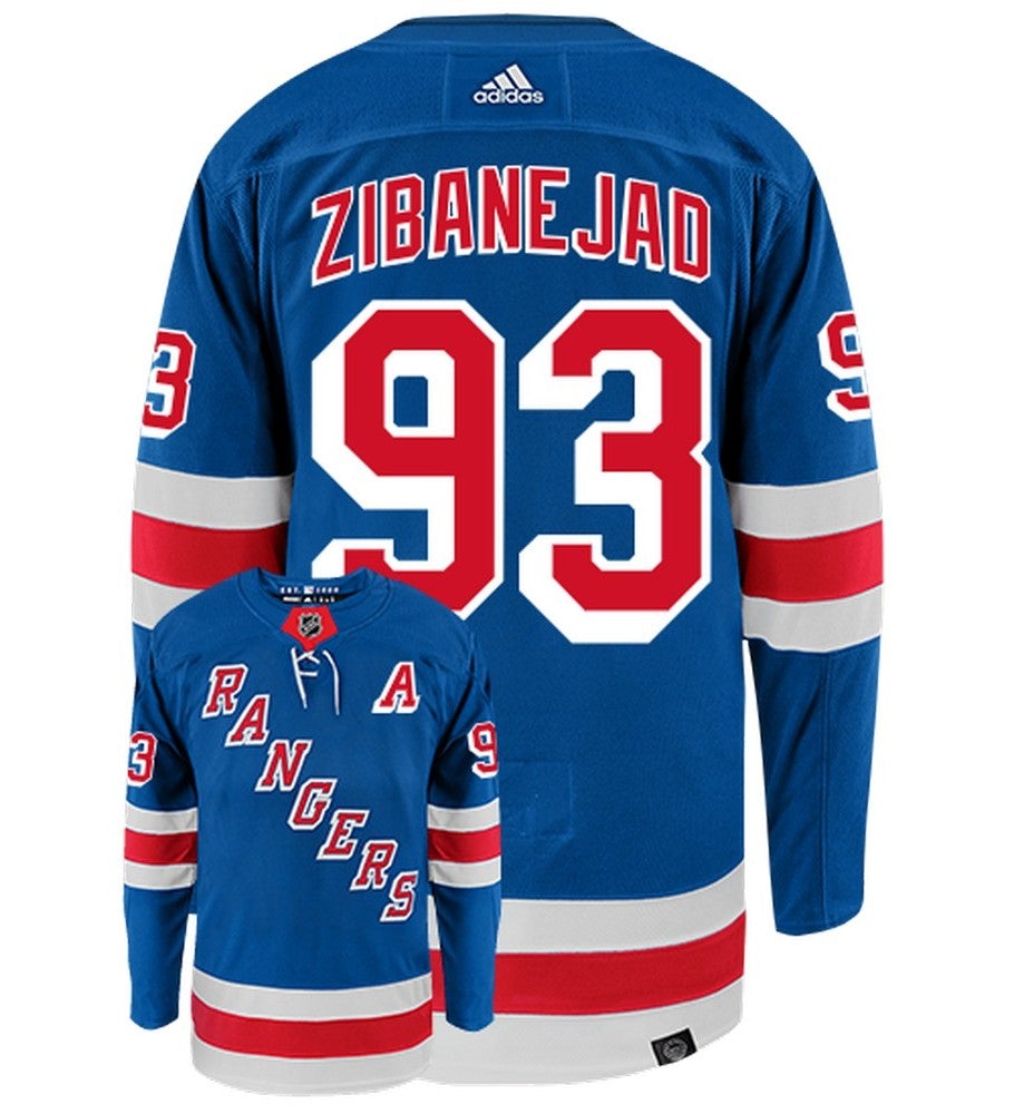 Mika Zibanejad New York Rangers Adidas Primegreen Authentic NHL Hockey Jersey - vstockx