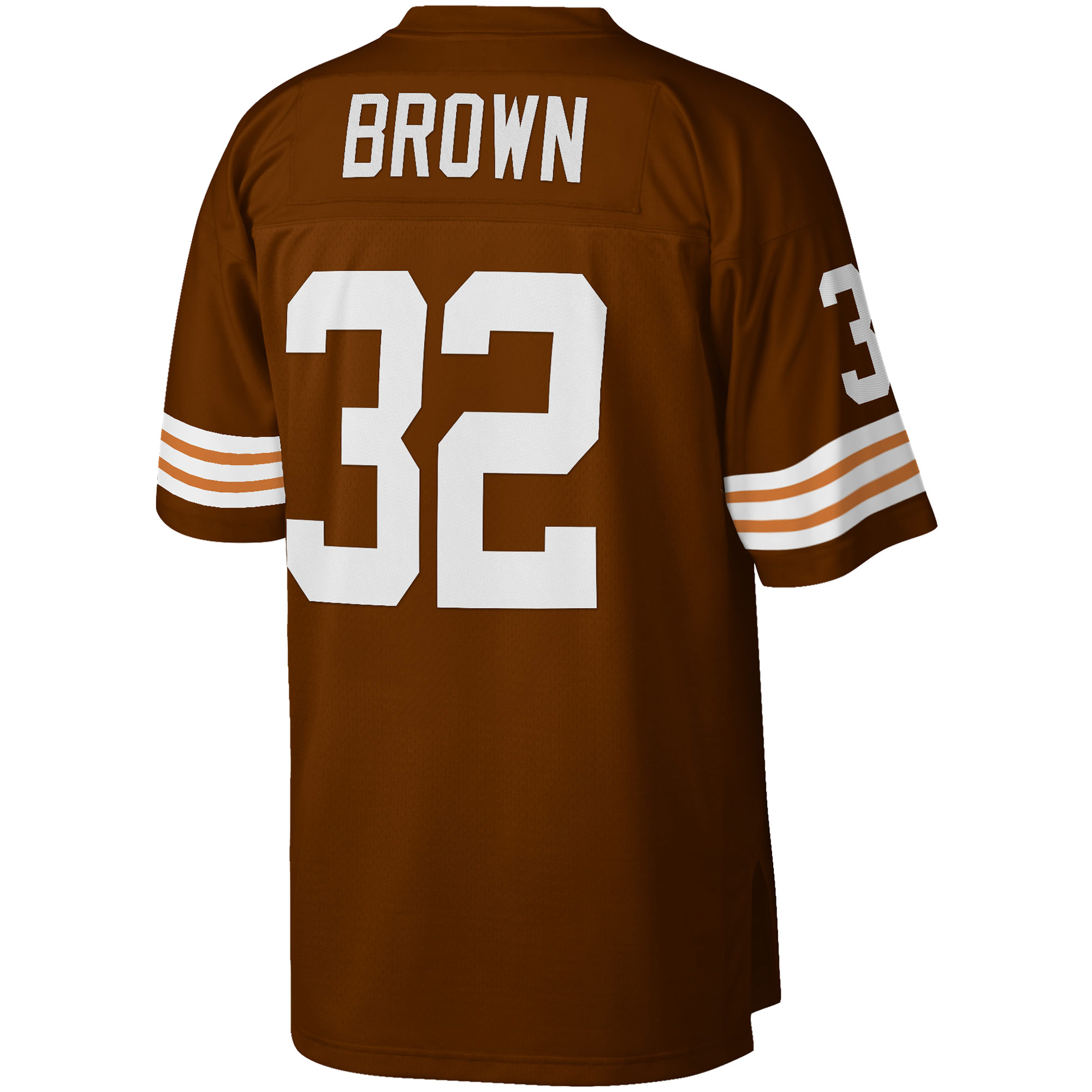 Jim Brown Cleveland Browns Mitchell & Ness Big & Tall 1963 Retired Player Replica Jersey - Brown - vstockx