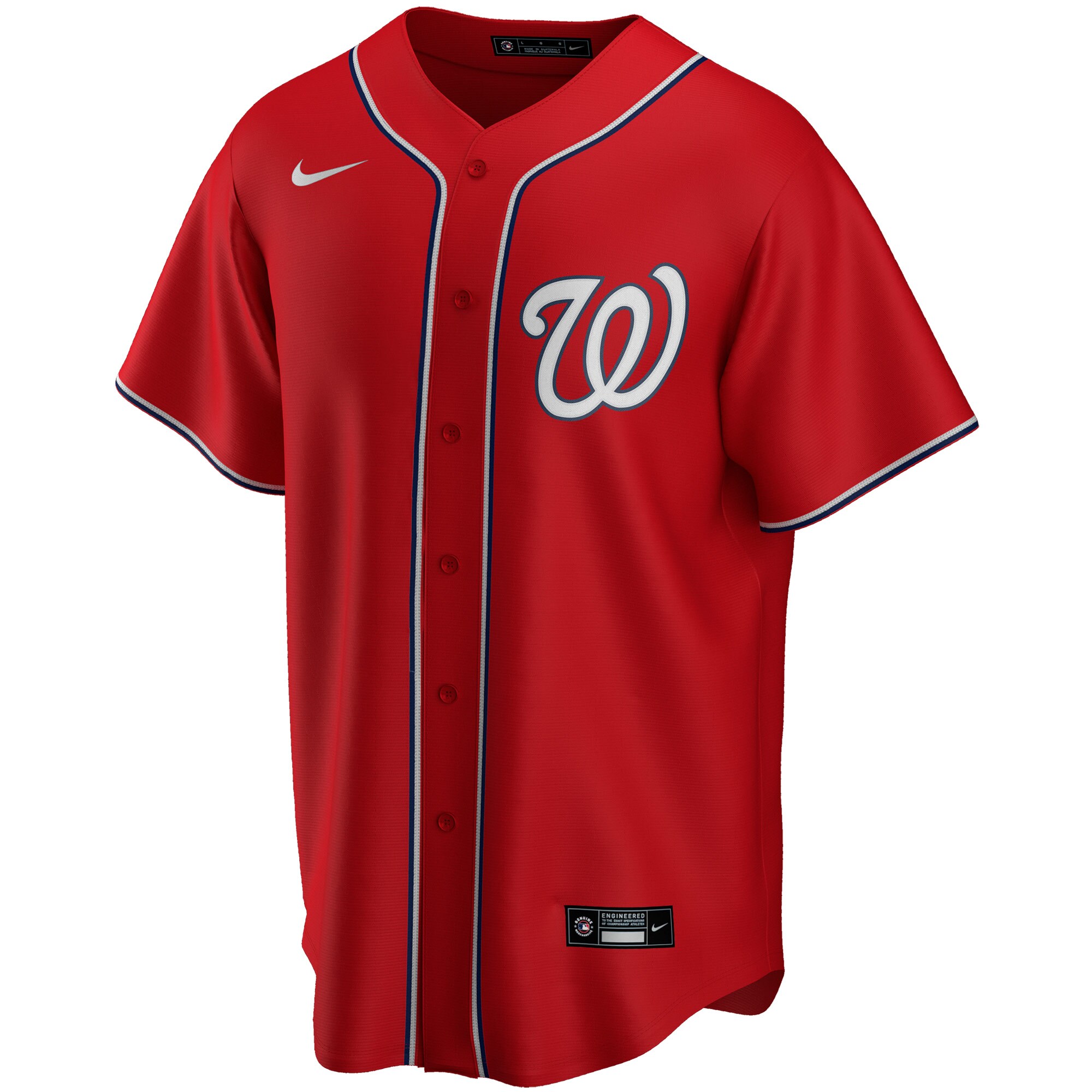 Washington Nationals Nike Youth Alternate Replica Team Jersey - Red - vstockx