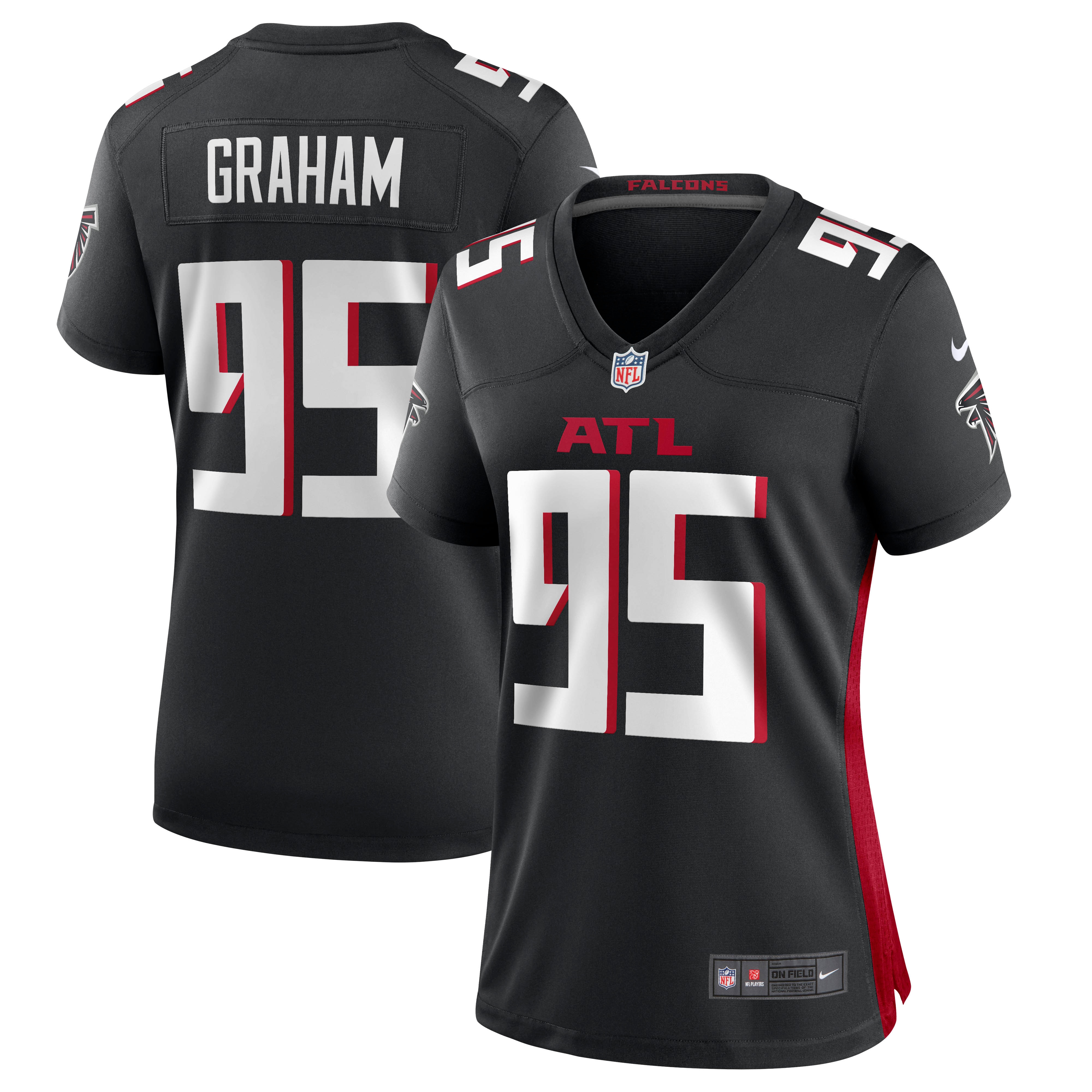 Ta'Quon Graham Atlanta Falcons Nike Women's Game Jersey - Black - vstockx