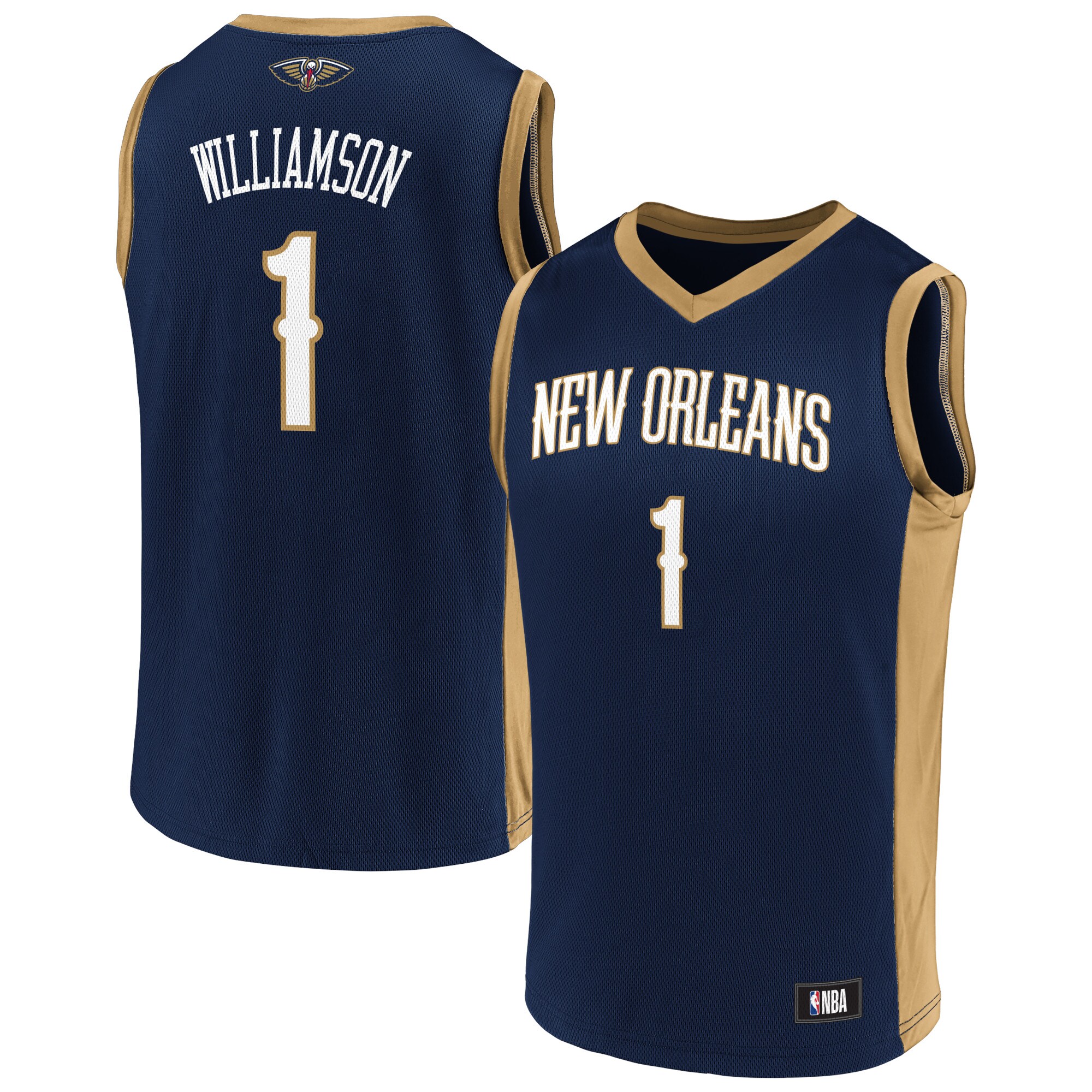 Men's Zion Williamson Navy New Orleans Pelicans Player Jersey - vstockx