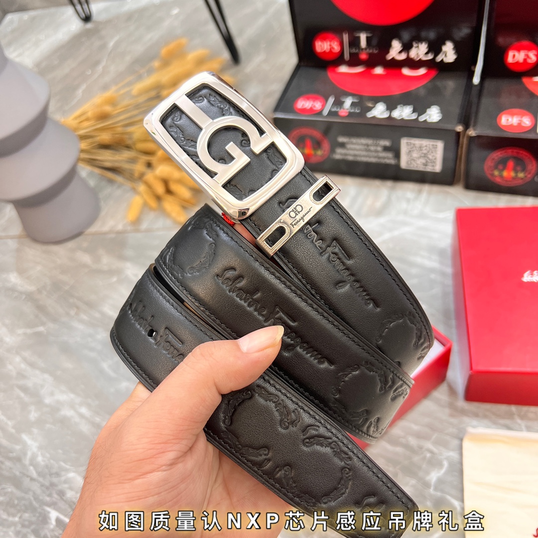 Streetwear Belt Ferragamo 320063 size:3.5cm - vstockx