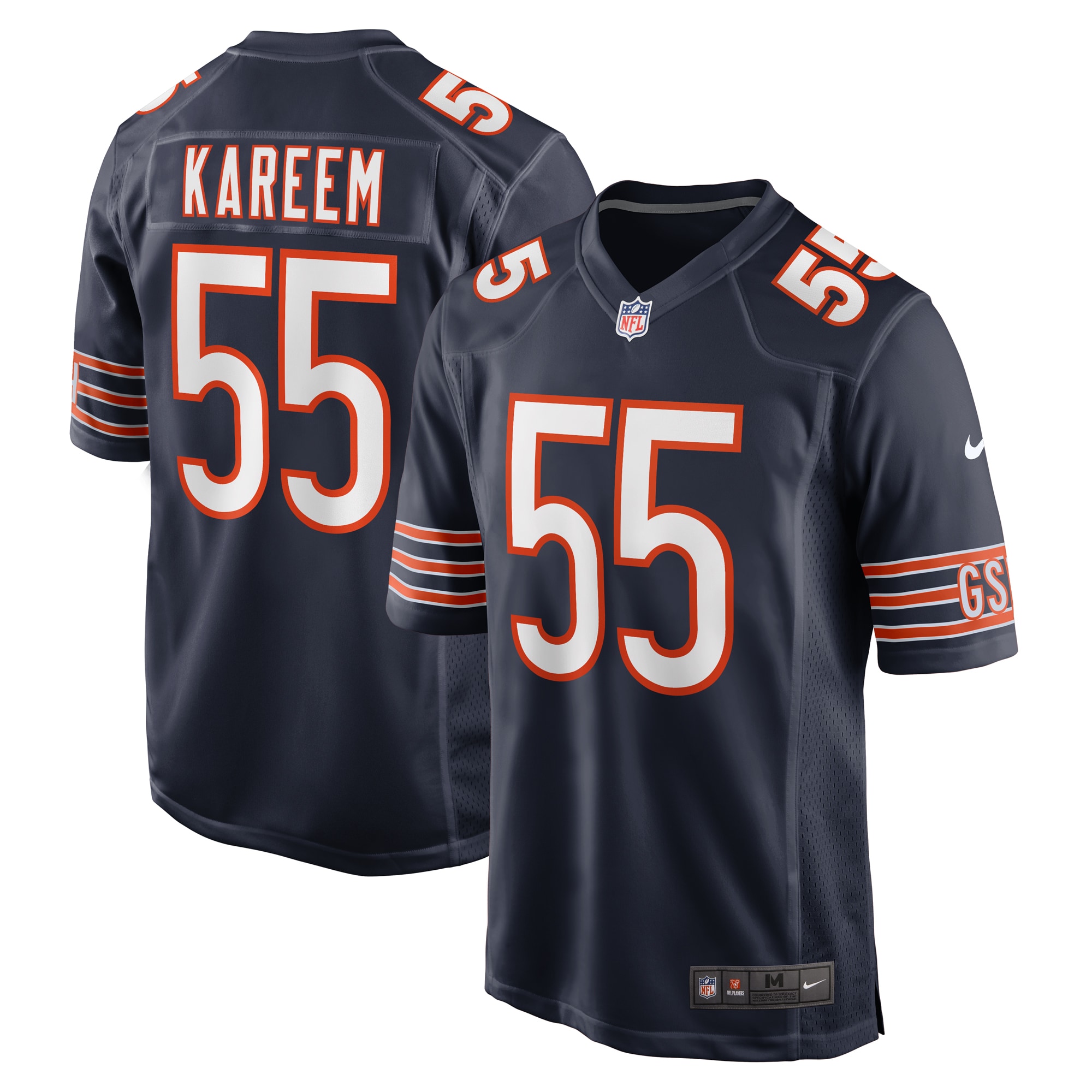 Khalid Kareem Chicago Bears Nike Team Game Jersey - Navy - vstockx