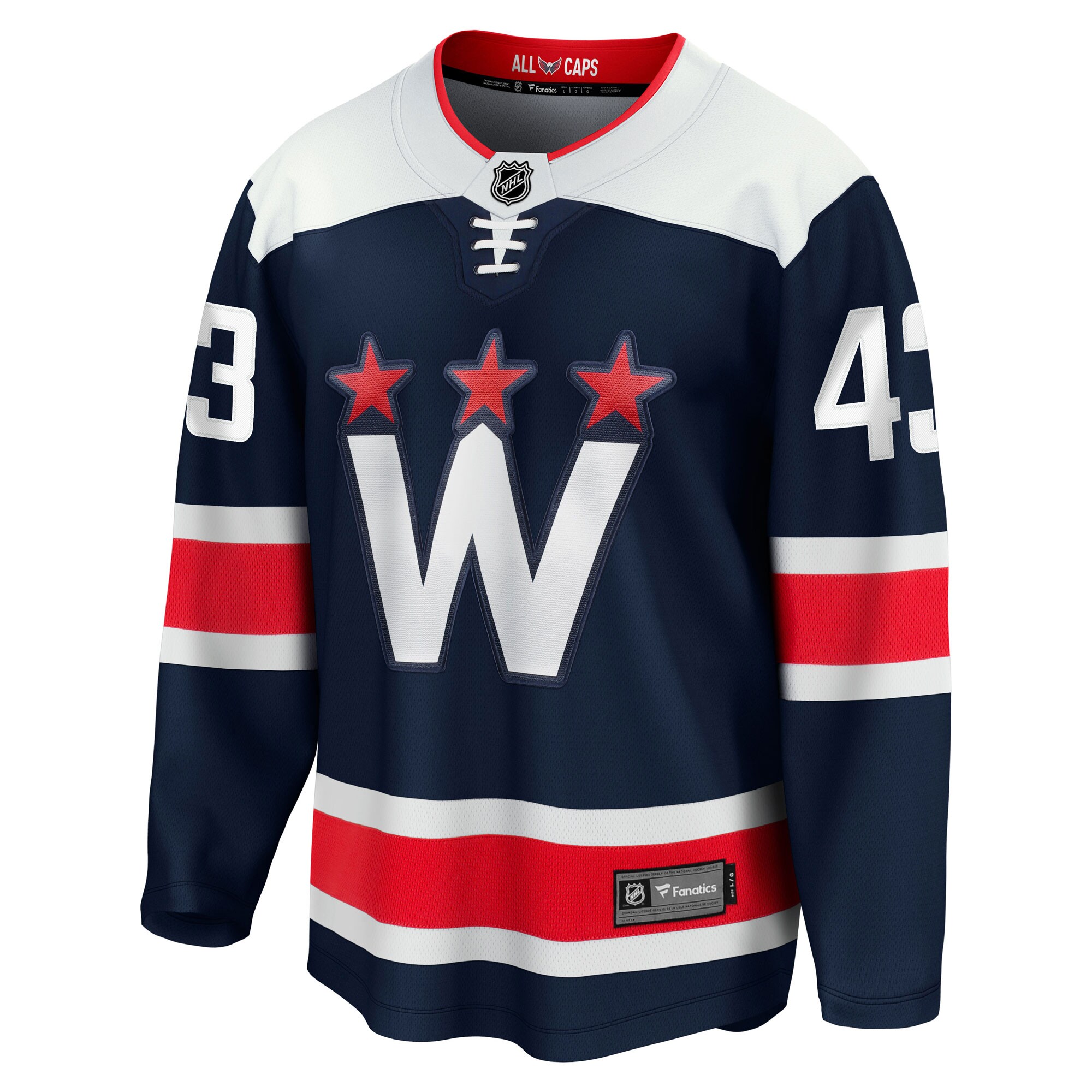 Tom Wilson Washington Capitals Fanatics Branded 2020/21 Alternate Premier Breakaway Player Jersey - Navy - vstockx