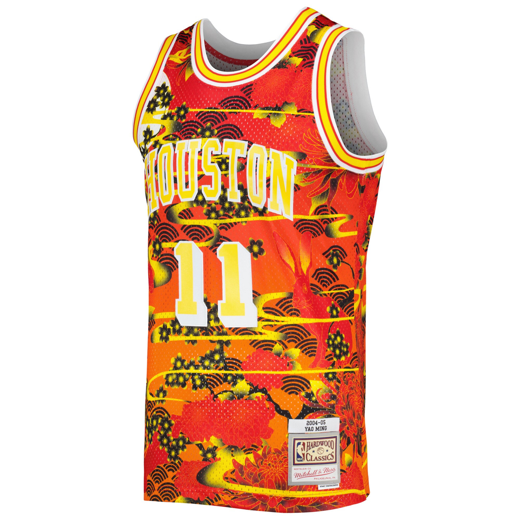 Yao Ming Houston Rockets Mitchell & Ness Hardwood Classics Lunar New Year Swingman Jersey - Red - vstockx
