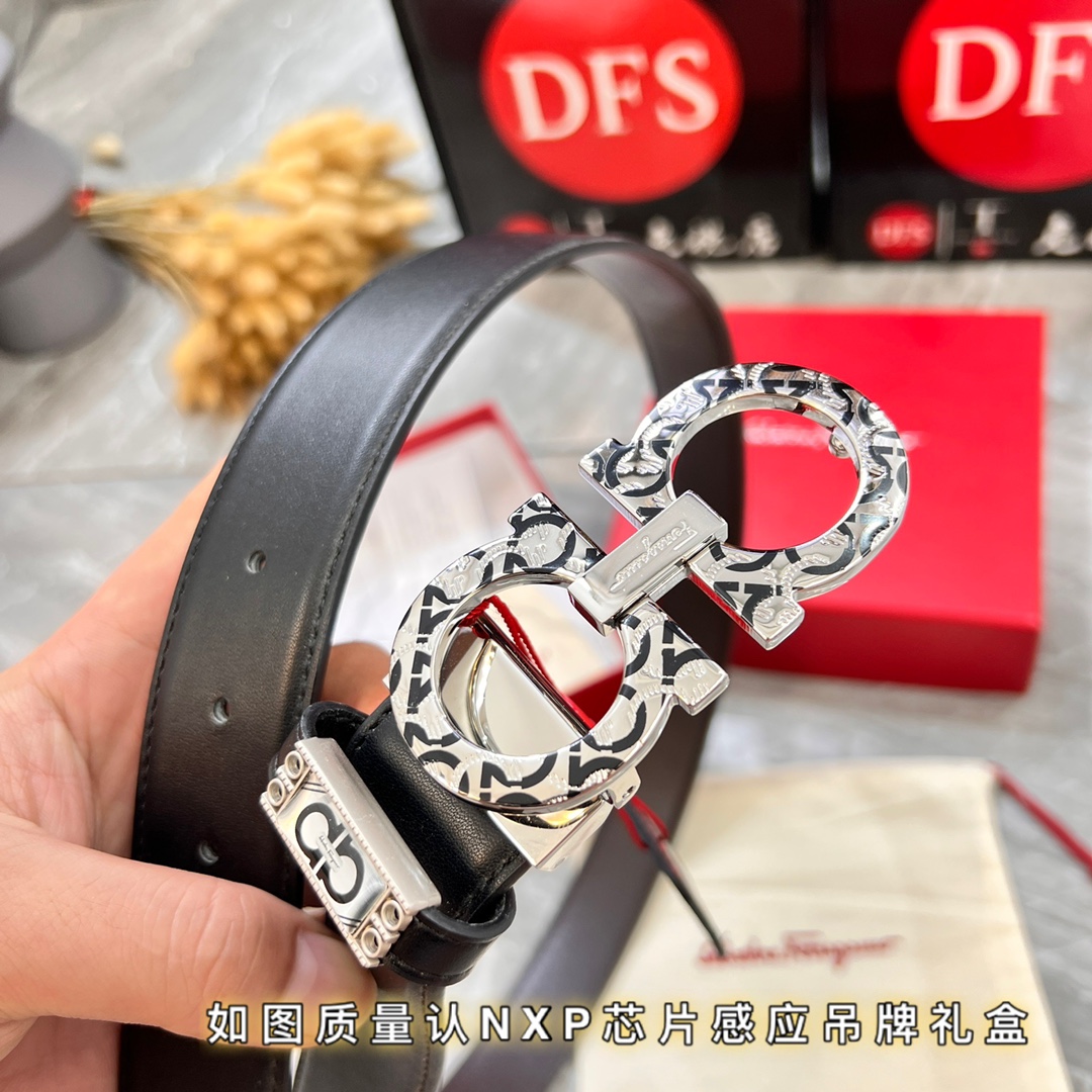 Streetwear Belt Ferragamo 319880 size:3.5cm - vstockx