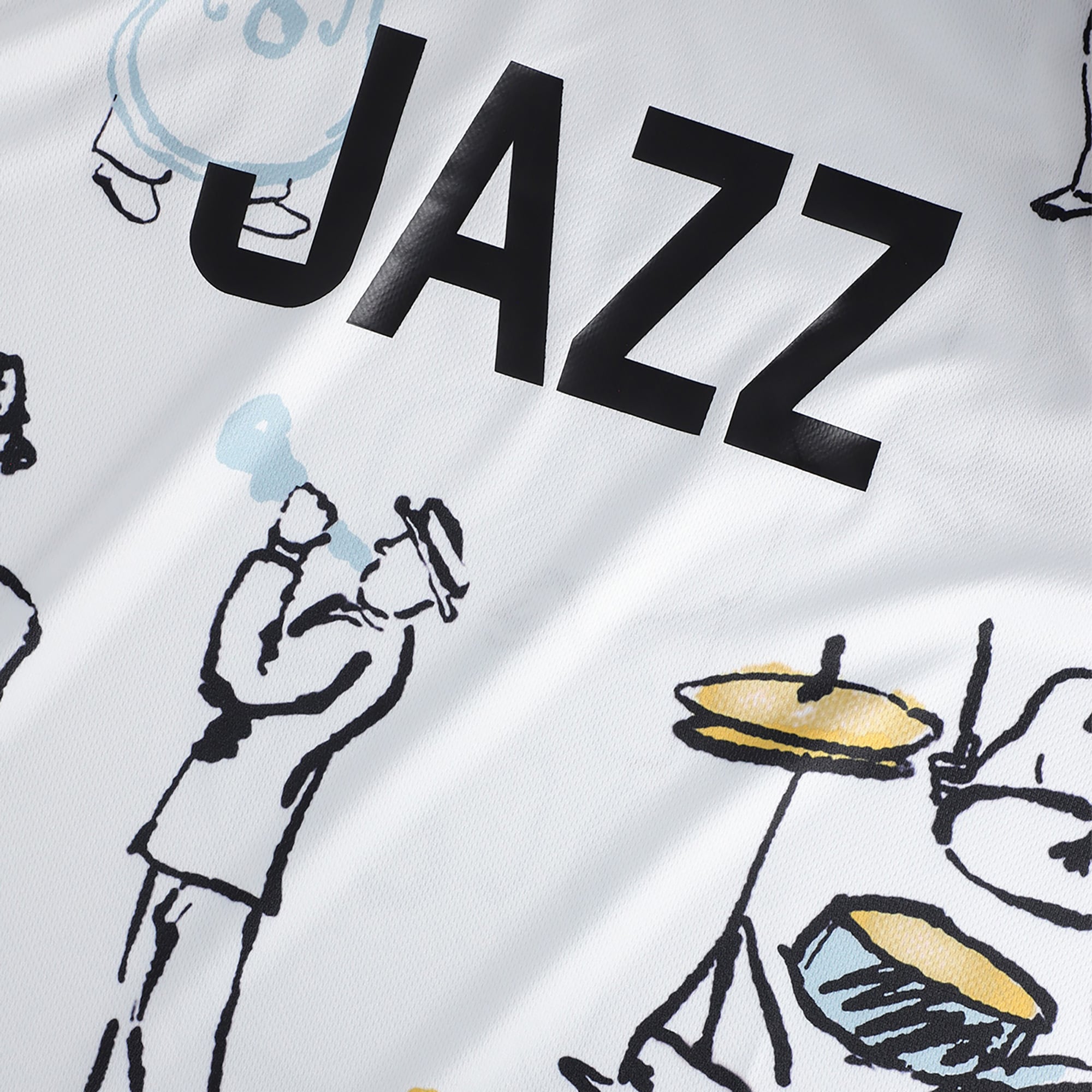 Utah Jazz NBA & KidSuper Studios by Fanatics Unisex Hometown Jersey - White - vstockx