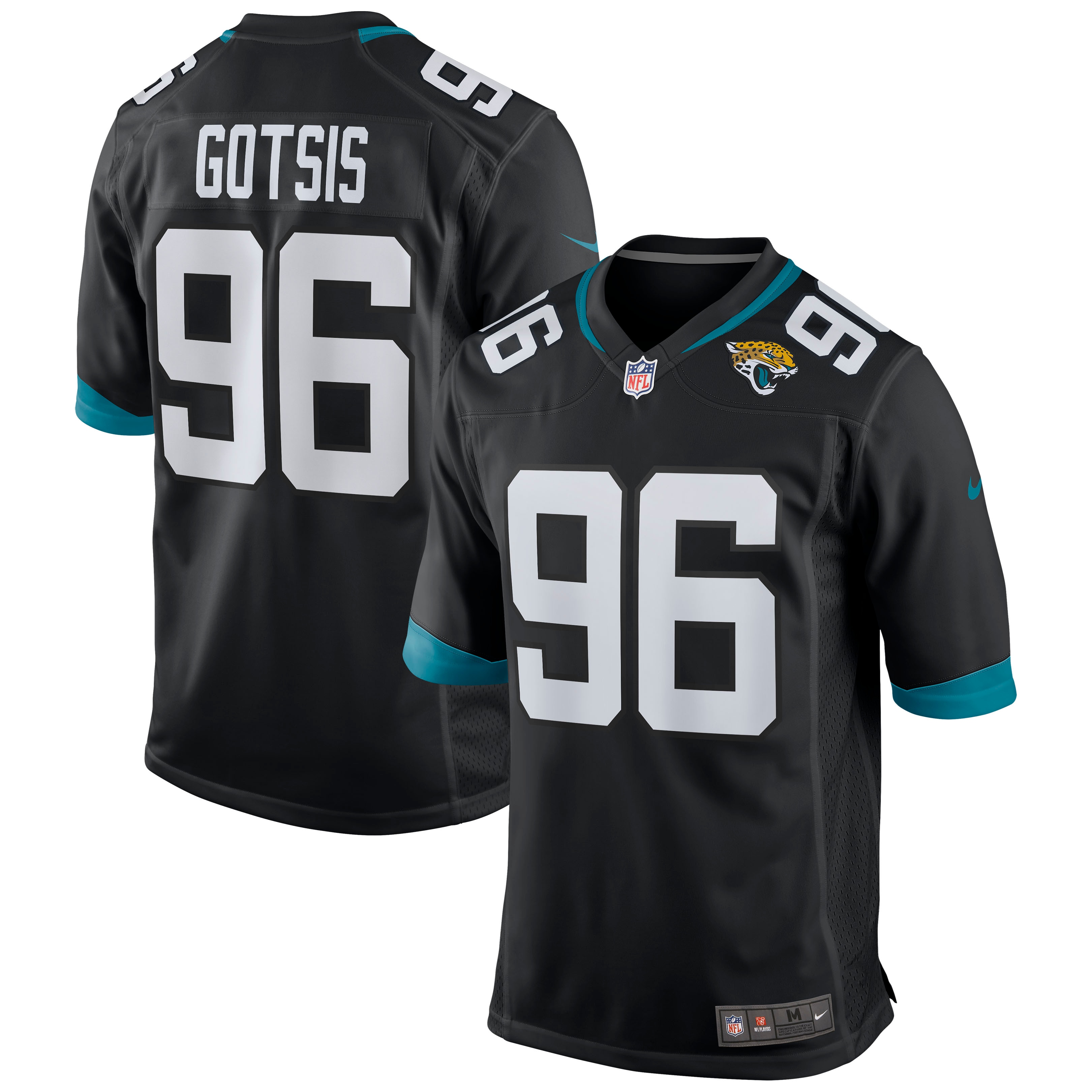Adam Gotsis Jacksonville Jaguars Nike Game Jersey - Black - vstockx