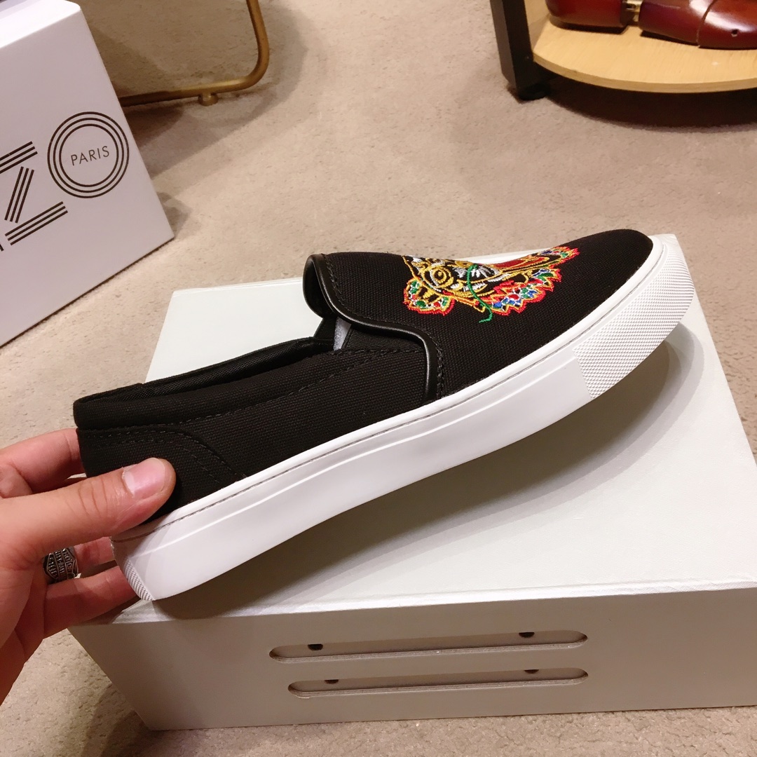 Kenzo K-SKATE Tiger canvas slip-on sneakers 22 - vstockx