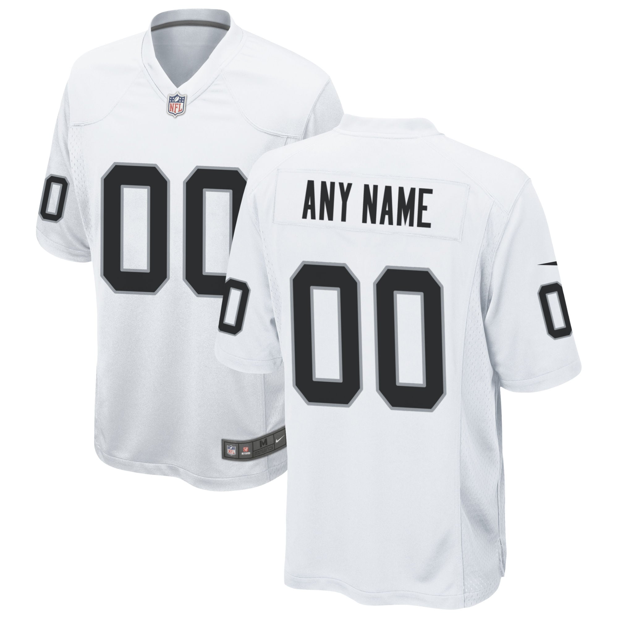 Las Vegas Raiders Nike Custom Game Jersey - White - vstockx