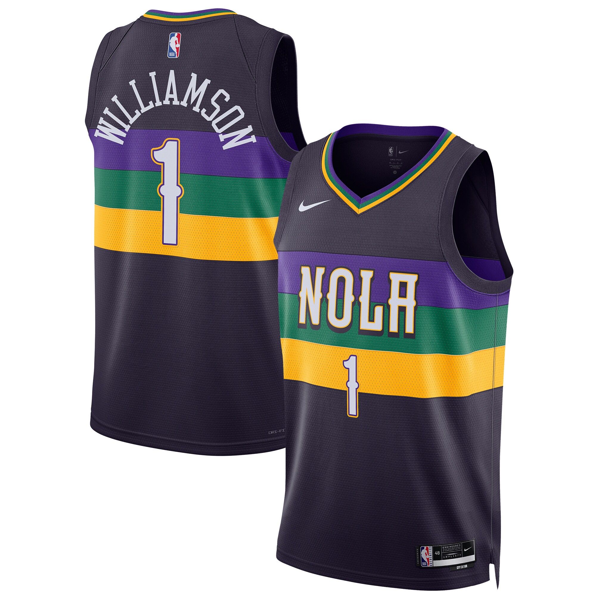 Zion Williamson New Orleans Pelicans Nike Unisex 2022/23 Swingman Jersey - City Edition - Purple - vstockx