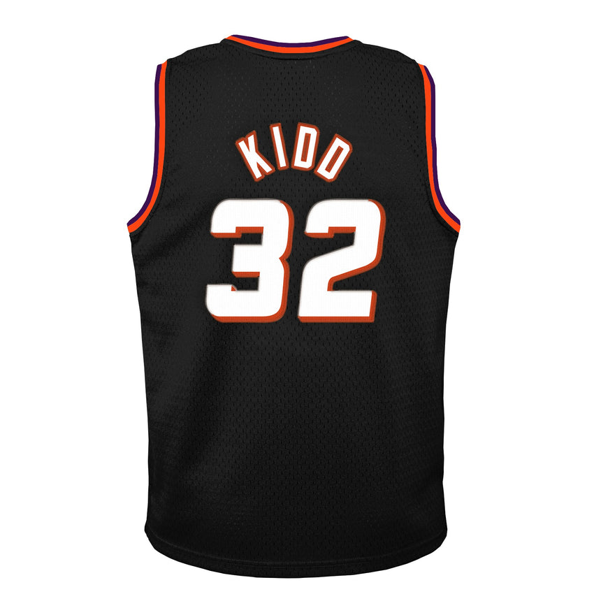 Youth Phoenix Suns Jason Kidd Mitchell & Ness Black 1996-97 Hardwood Classics Swingman Jersey - vstockx