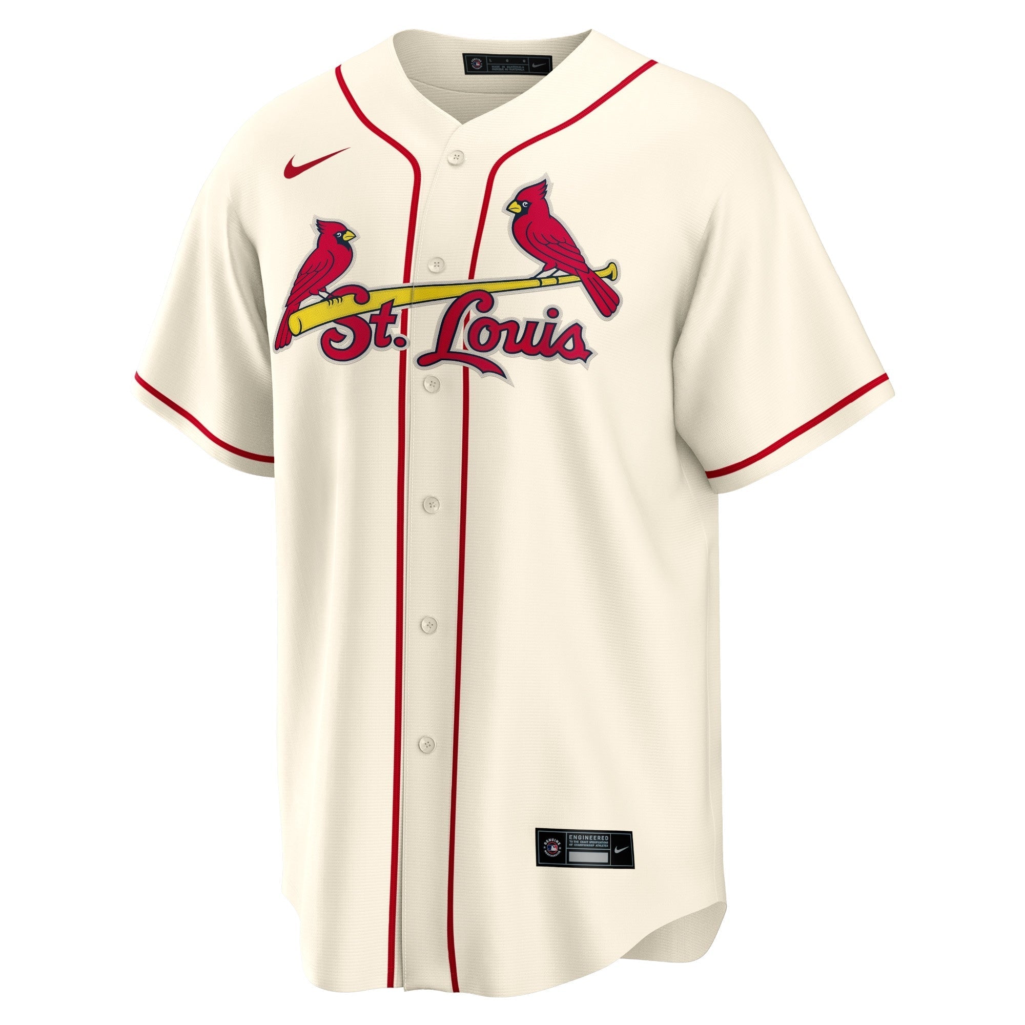 Men's Nike Nolan Arenado Cream St. Louis Cardinals Alternate Official Replica Player Jersey - vstockx
