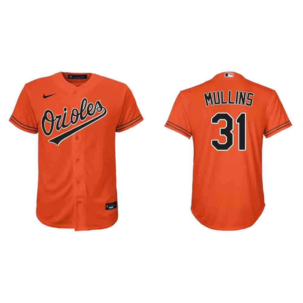 Youth Baltimore Orioles Cedric Mullins Cool Base Replica Alternate Jersey - Orange - vstockx