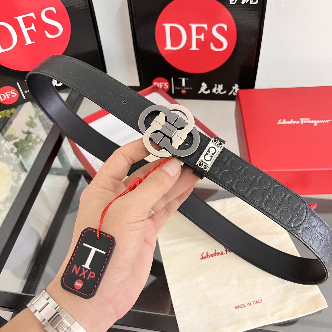 Streetwear Belt Ferragamo 320127 size:3.5cm - vstockx