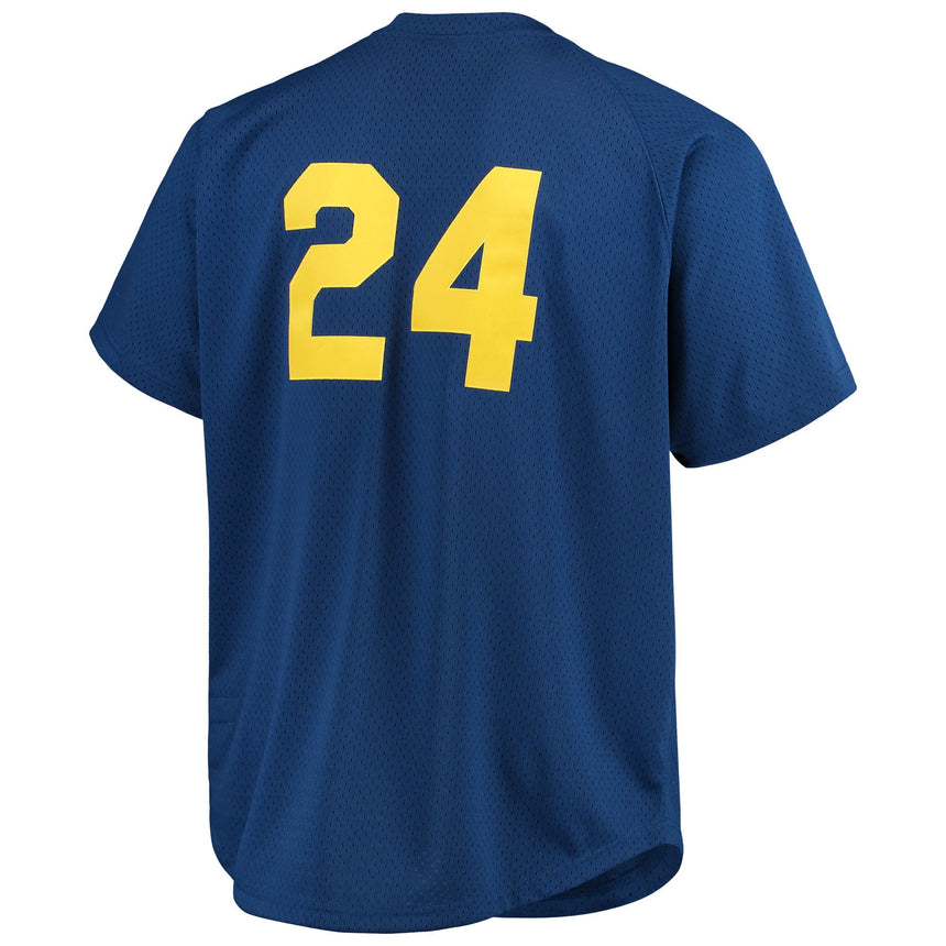 Men's Seattle Mariners Ken Griffey Jr. 1991 Mitchell & Ness Royal Blue Cooperstown Collection Mesh Batting Practice Jersey - vstockx