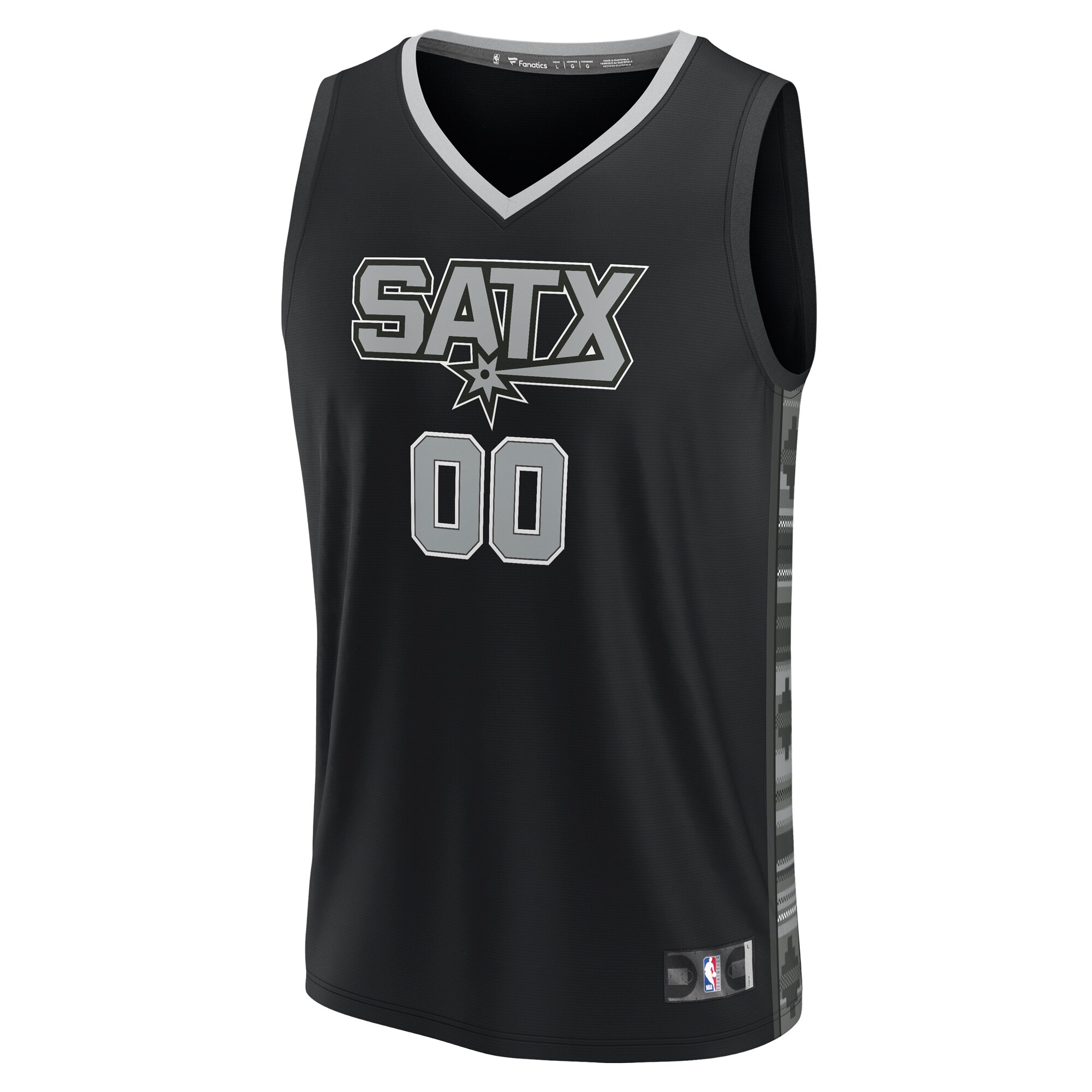 San Antonio Spurs Fanatics Branded 2022/23 Fast Break Custom Replica Jersey - Black - Statement Edition - vstockx