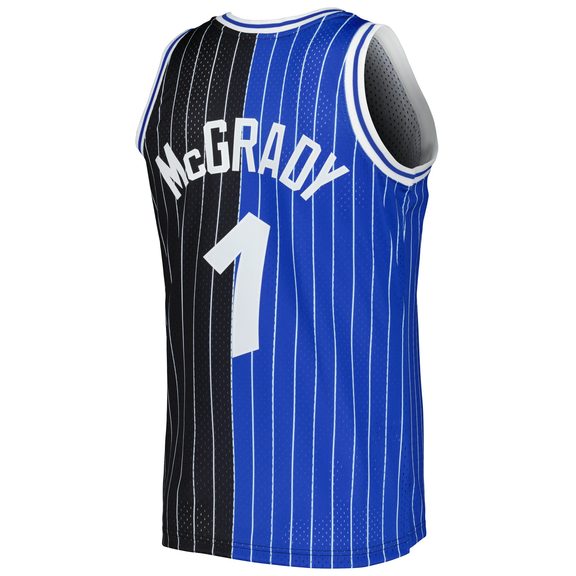 Tracy McGrady Orlando Magic Mitchell & Ness Hardwood Classics 2003/04 Split Swingman Jersey - Blue/Black - vstockx