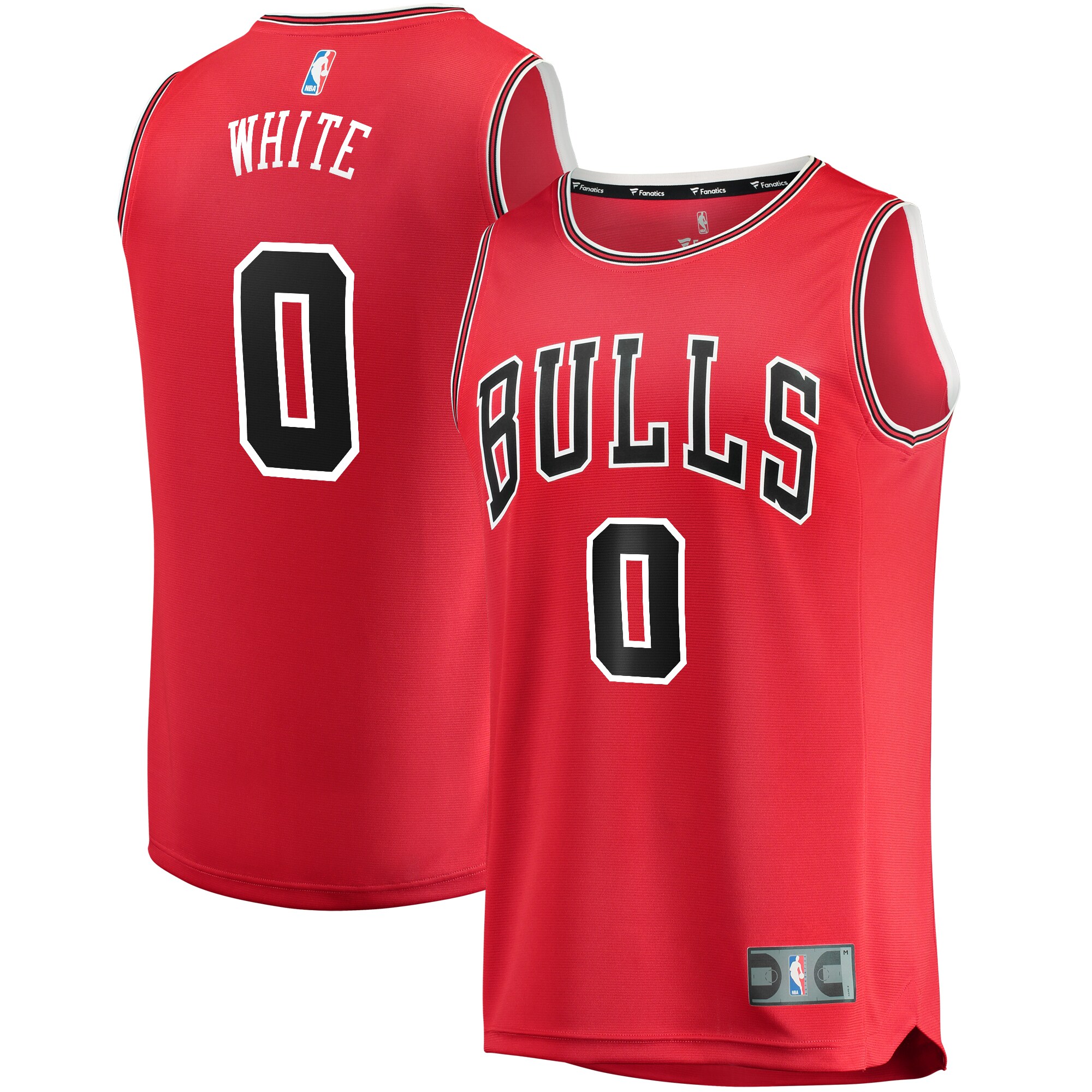 Coby White Chicago Bulls Fanatics Branded Replica Fast Break Jersey Red - Icon Edition - vstockx