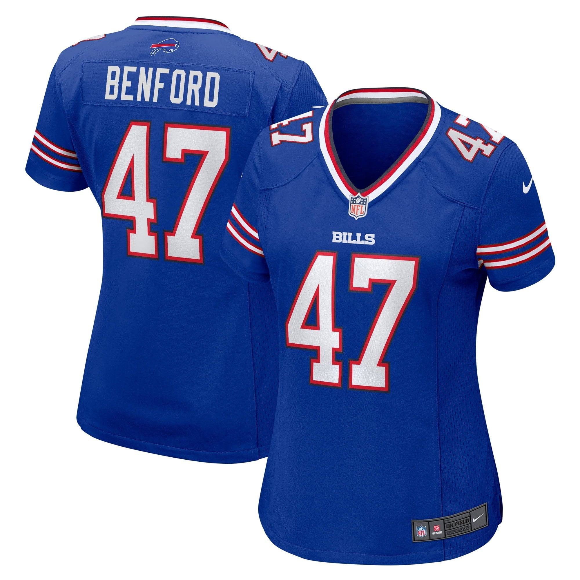 Women's Nike Christian Benford Royal Buffalo Bills Game Jersey - vstockx