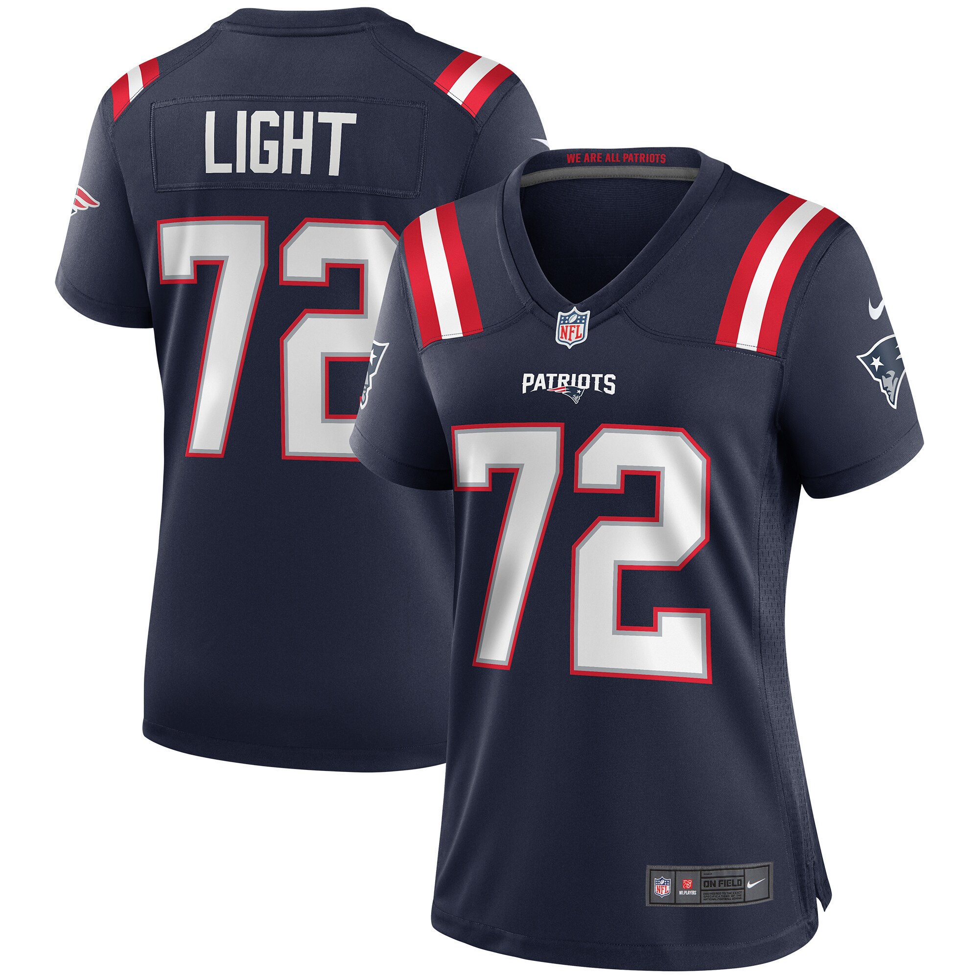 Matt Light New England Patriots Nike Women's Game Retired Player Jersey - Navy - vstockx