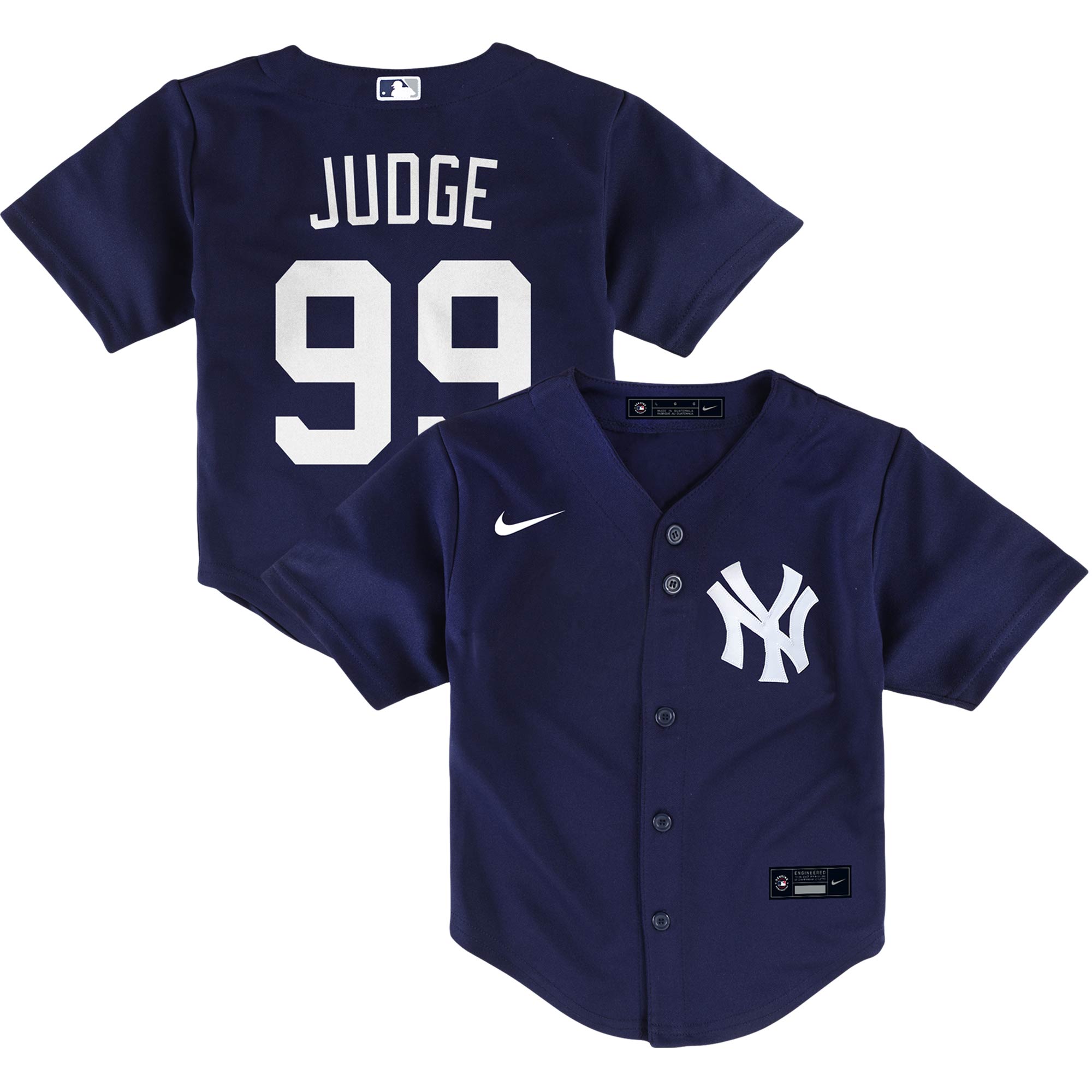 Aaron Judge New York Yankees Nike Toddler Alternate Replica Player Jersey - Navy - vstockx