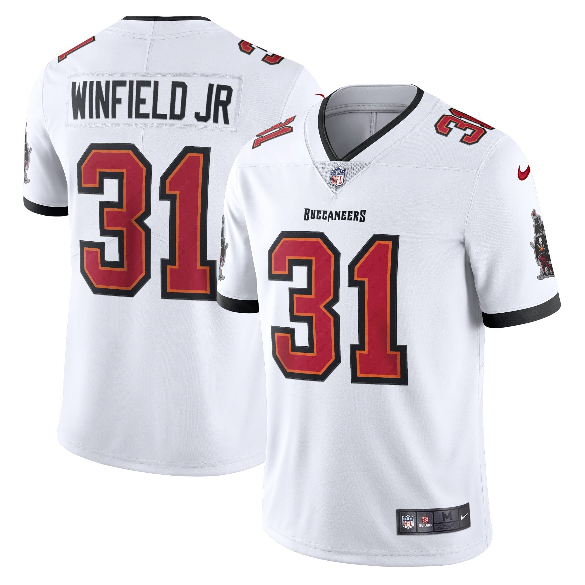 Men's Nike Antoine Winfield White Tampa Bay Buccaneers Vapor Limited Player Jersey - vstockx