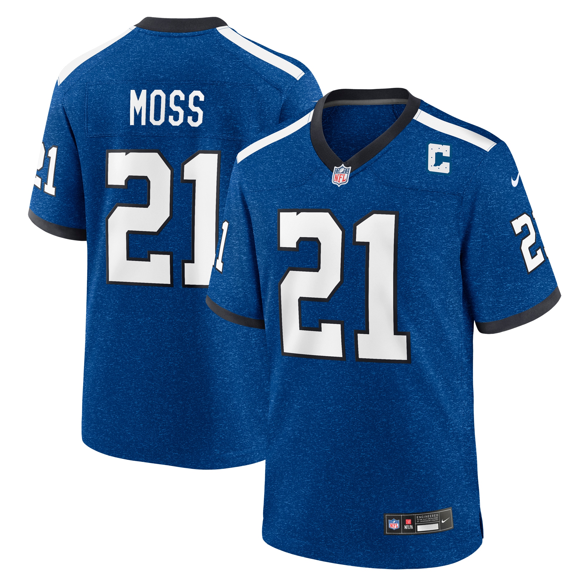 Zack Moss Indianapolis Colts Nike Indiana Nights Alternate Game Jersey - Royal - vstockx