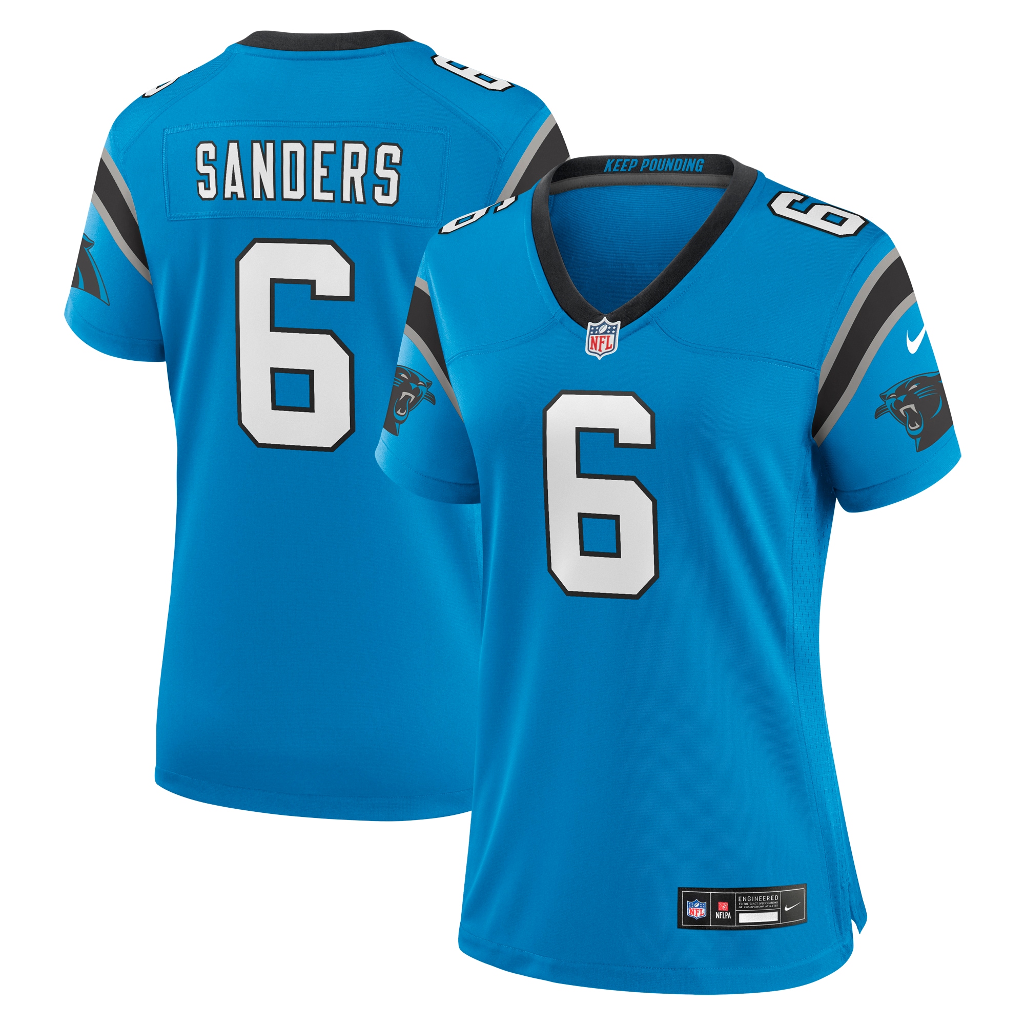 Miles Sanders Carolina Panthers Nike Women's Team Game Jersey - Blue - vstockx