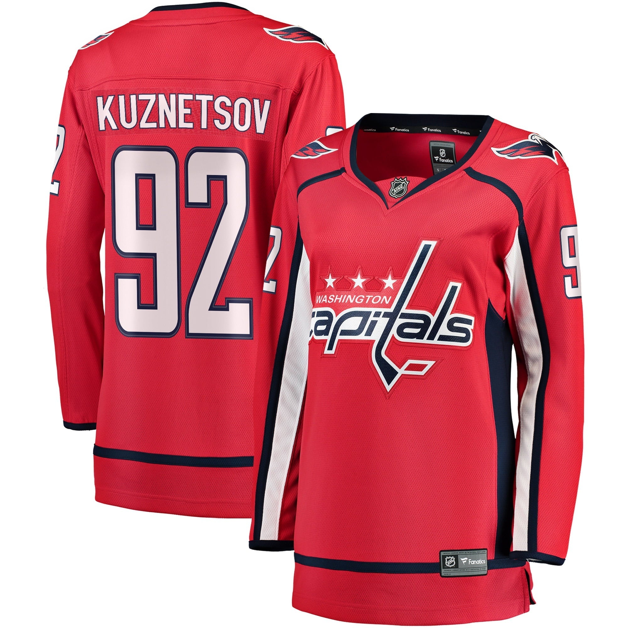 Women's Fanatics Branded Evgeny Kuznetsov Red Washington Capitals Breakaway Player Jersey - vstockx