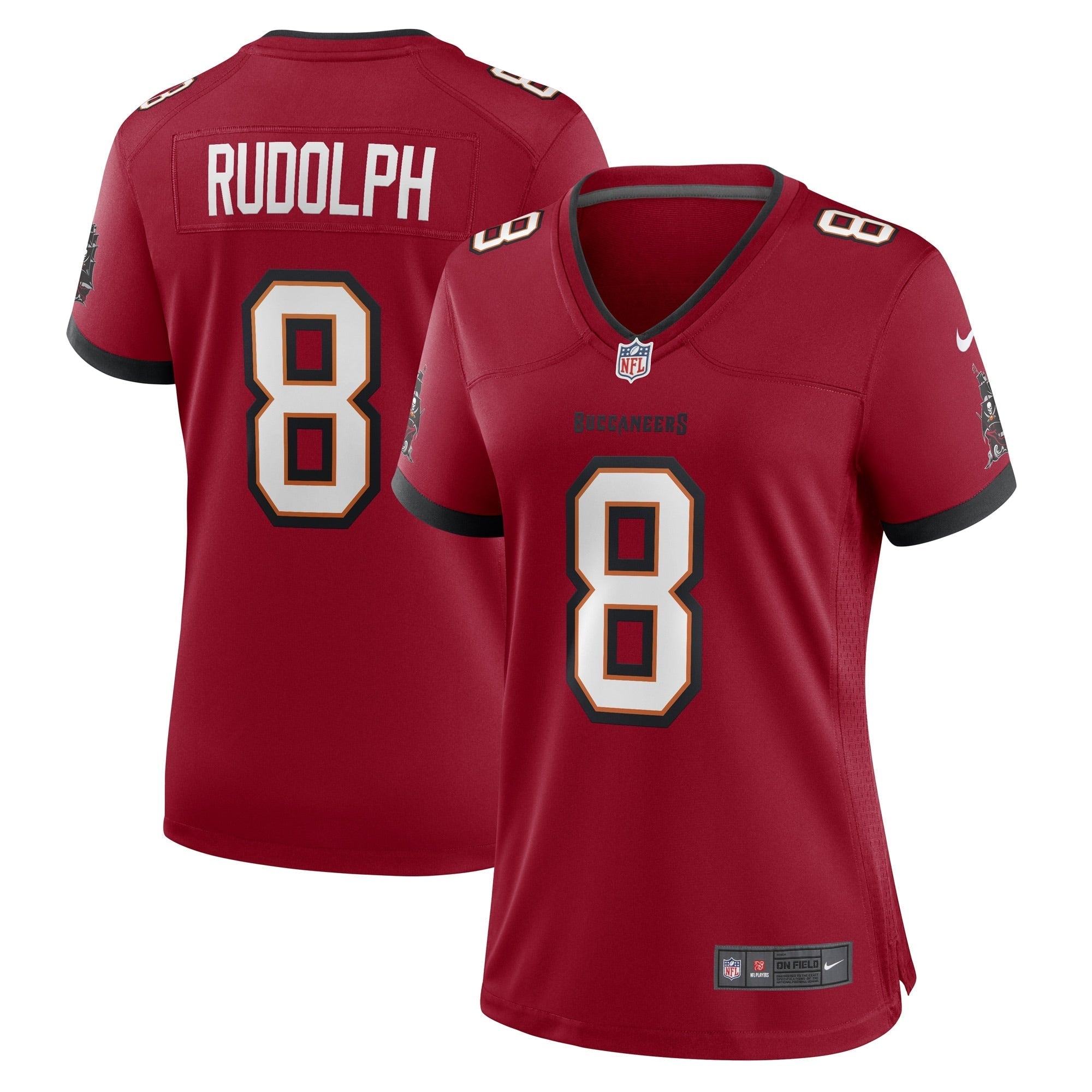 Women's Nike Kyle Rudolph Red Tampa Bay Buccaneers Game Player Jersey - vstockx