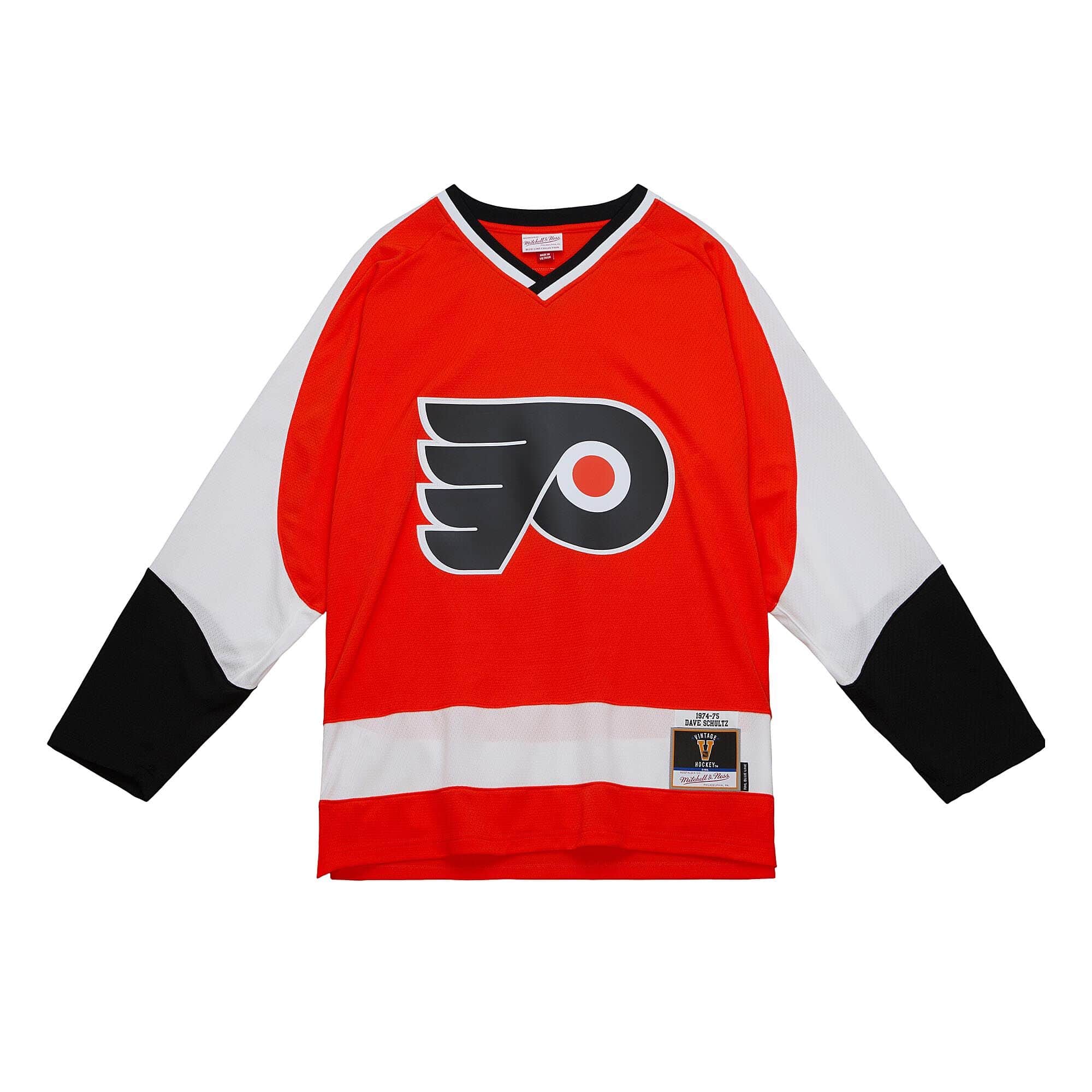 Blue Line Dave Schultz Philadelphia Flyers 1974 Jersey - vstockx