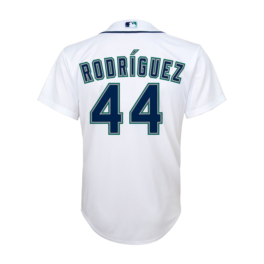 Youth Seattle Mariners Julio Rodriguez Cool Base Replica Home Jersey - White - vstockx